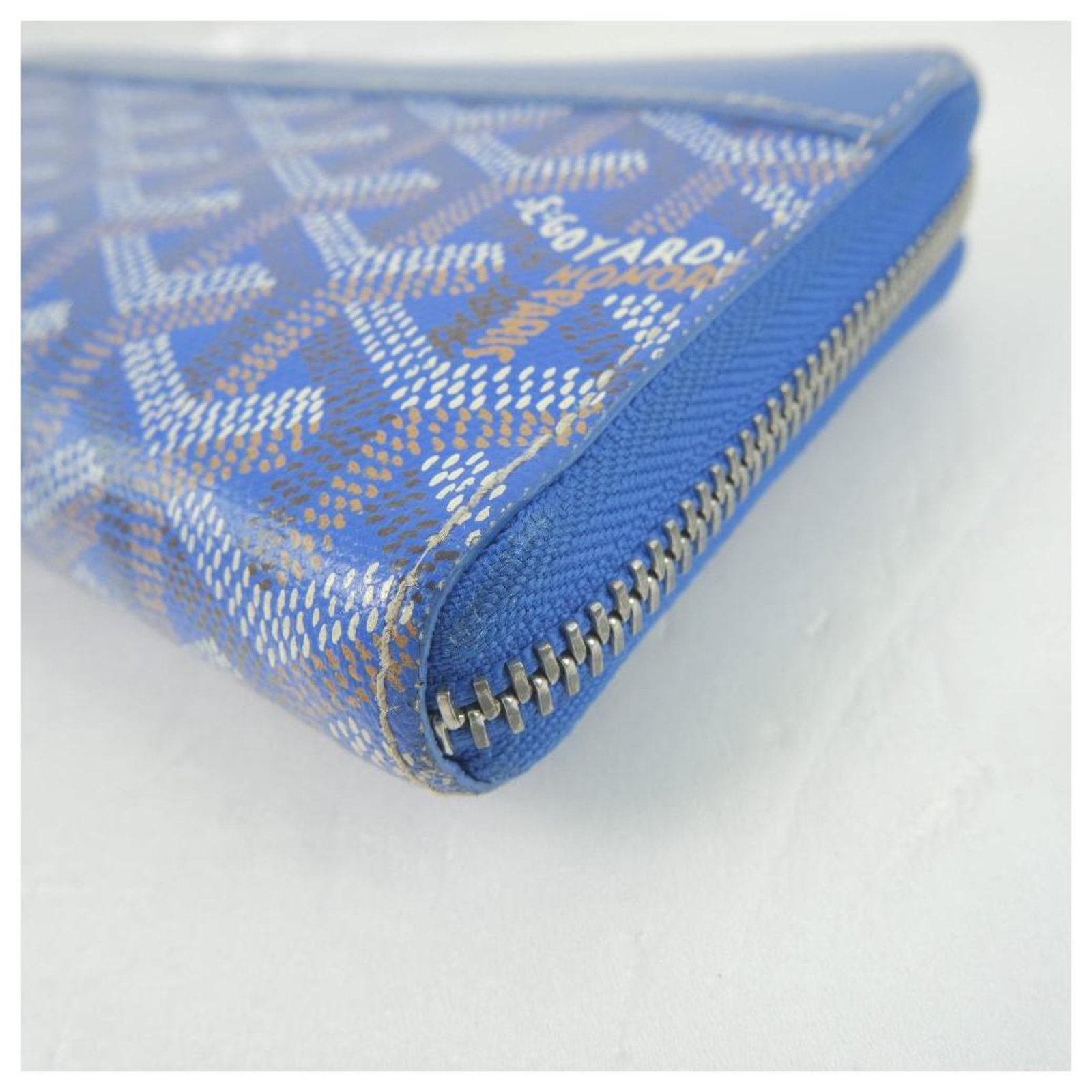 Goyard Wallet Blue Cloth ref.250995 - Joli Closet