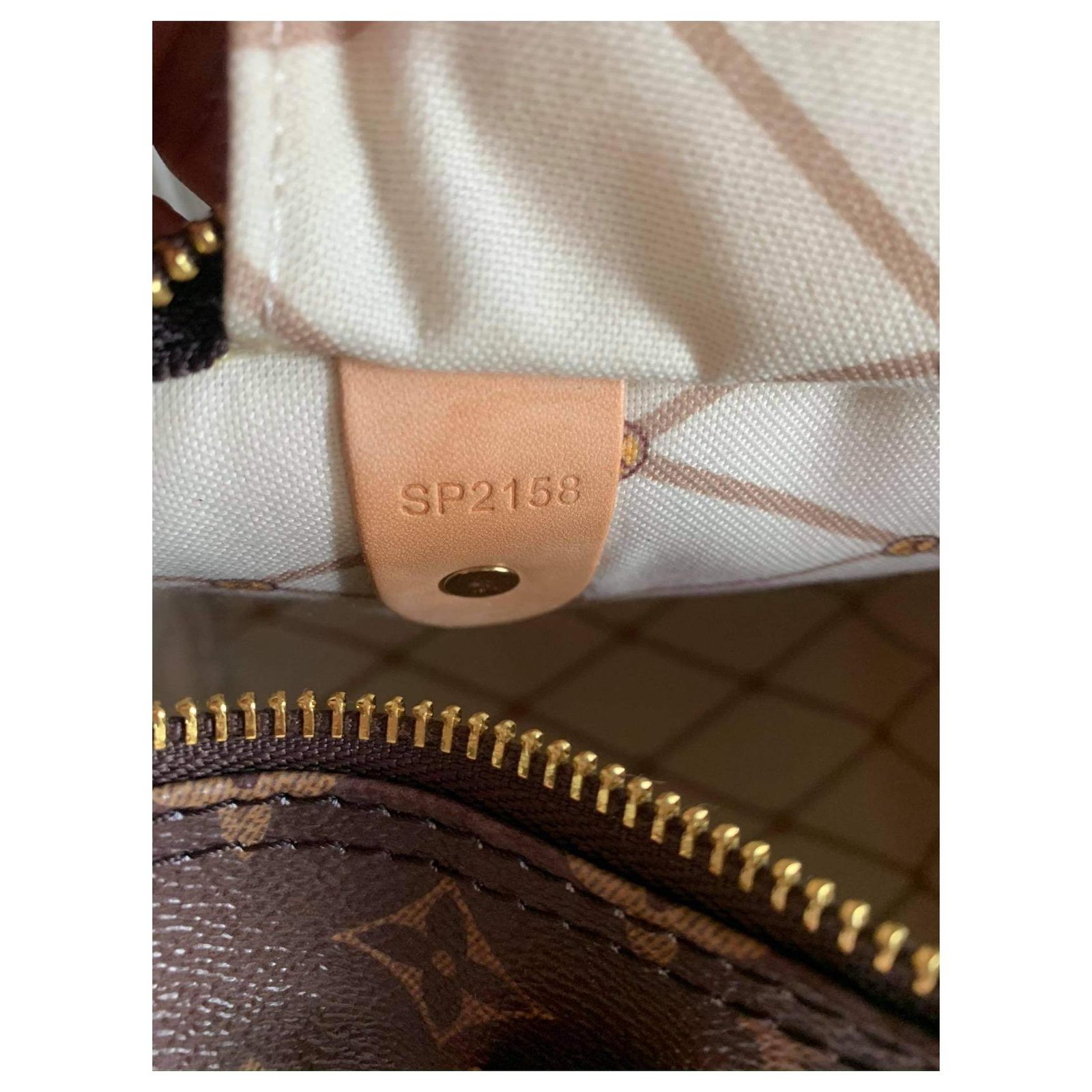 Louis Vuitton speedy summer Trunk Brown Pink Red Golden Leather ref.251311  - Joli Closet