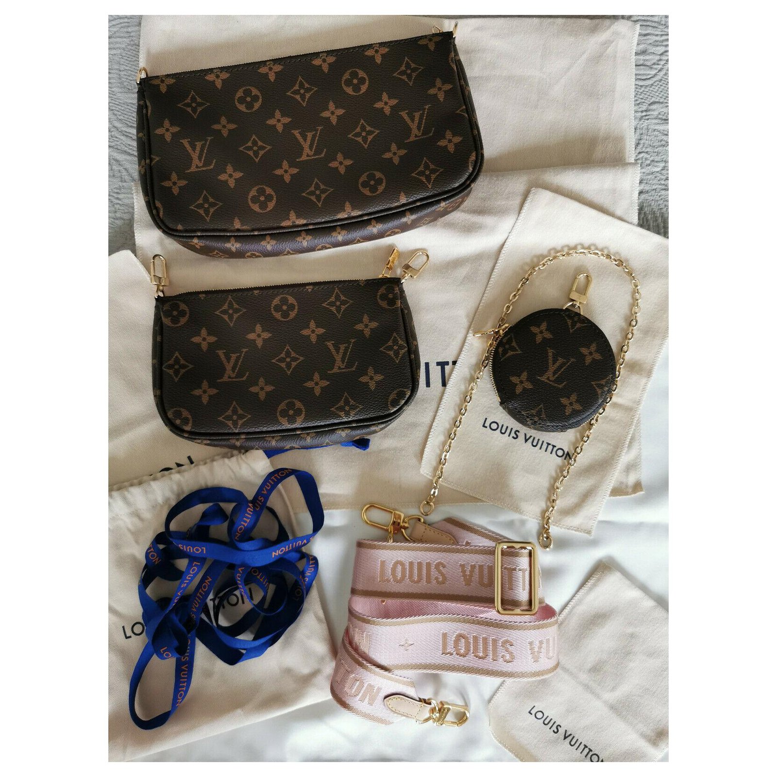 Cloth crossbody bag Louis Vuitton Multicolour in Cloth - 16340685