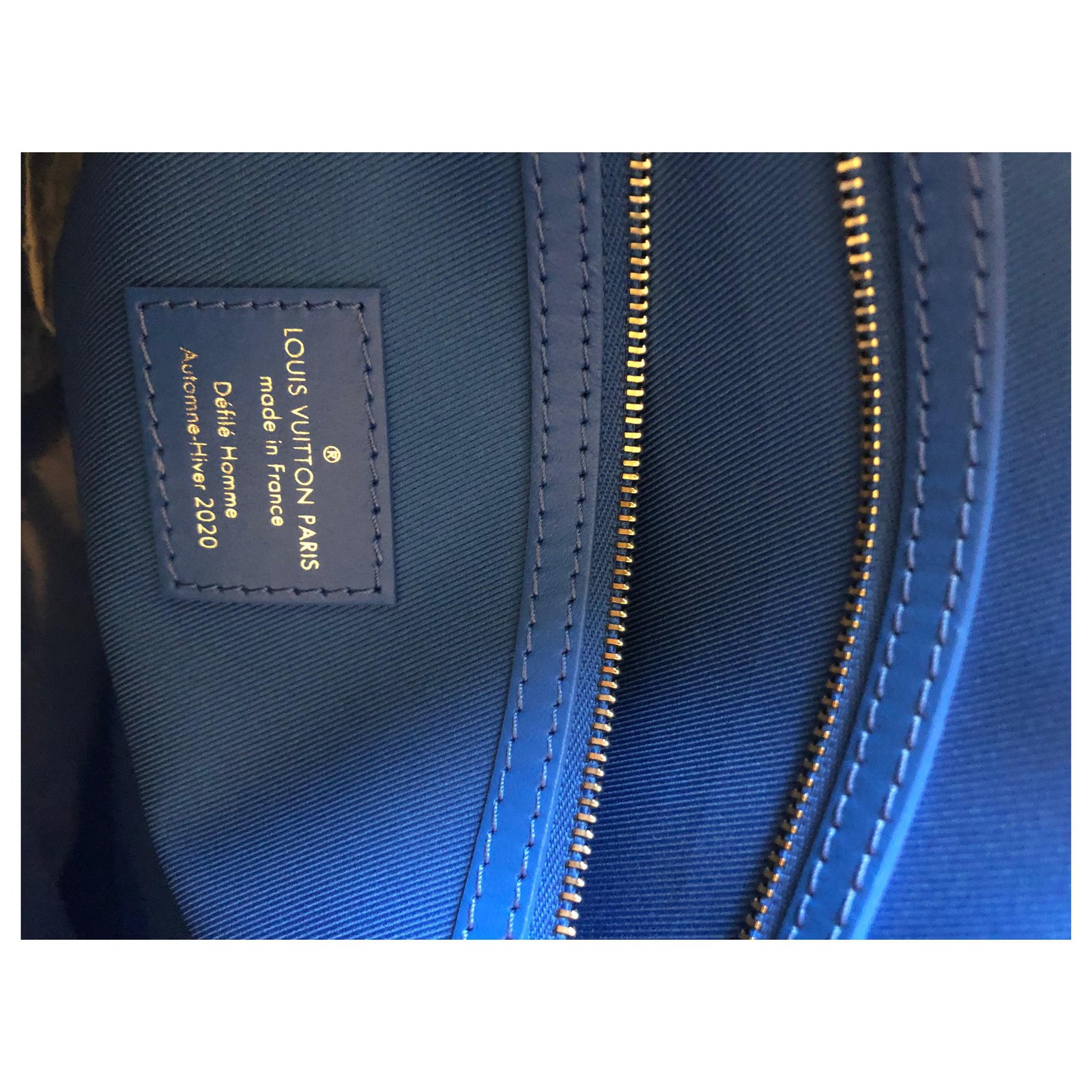 Louis Vuitton Blue Tonal White Monogram Cloud Backpack – The Closet New York