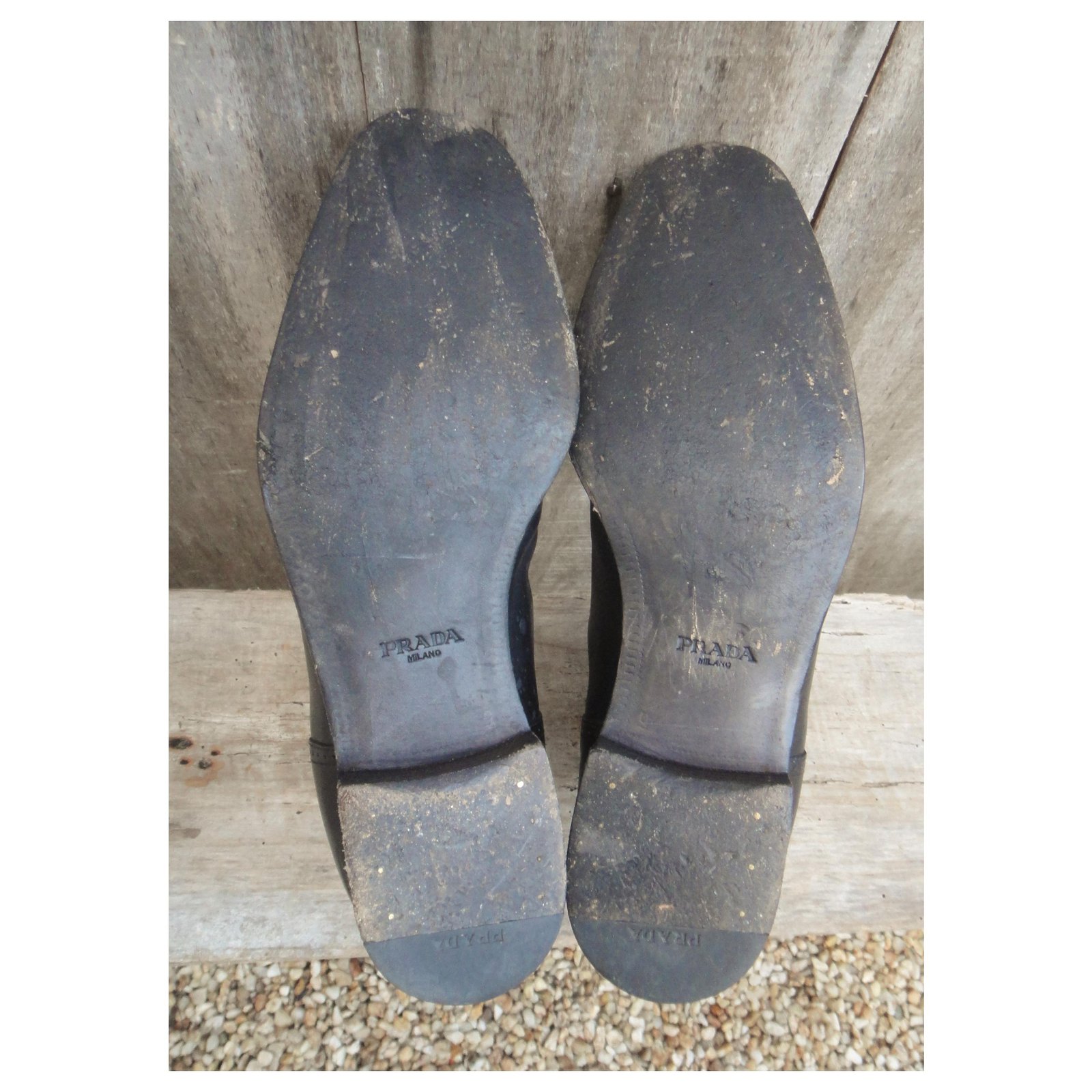 Prada p boots 43 Black Leather ref.252495 - Joli Closet