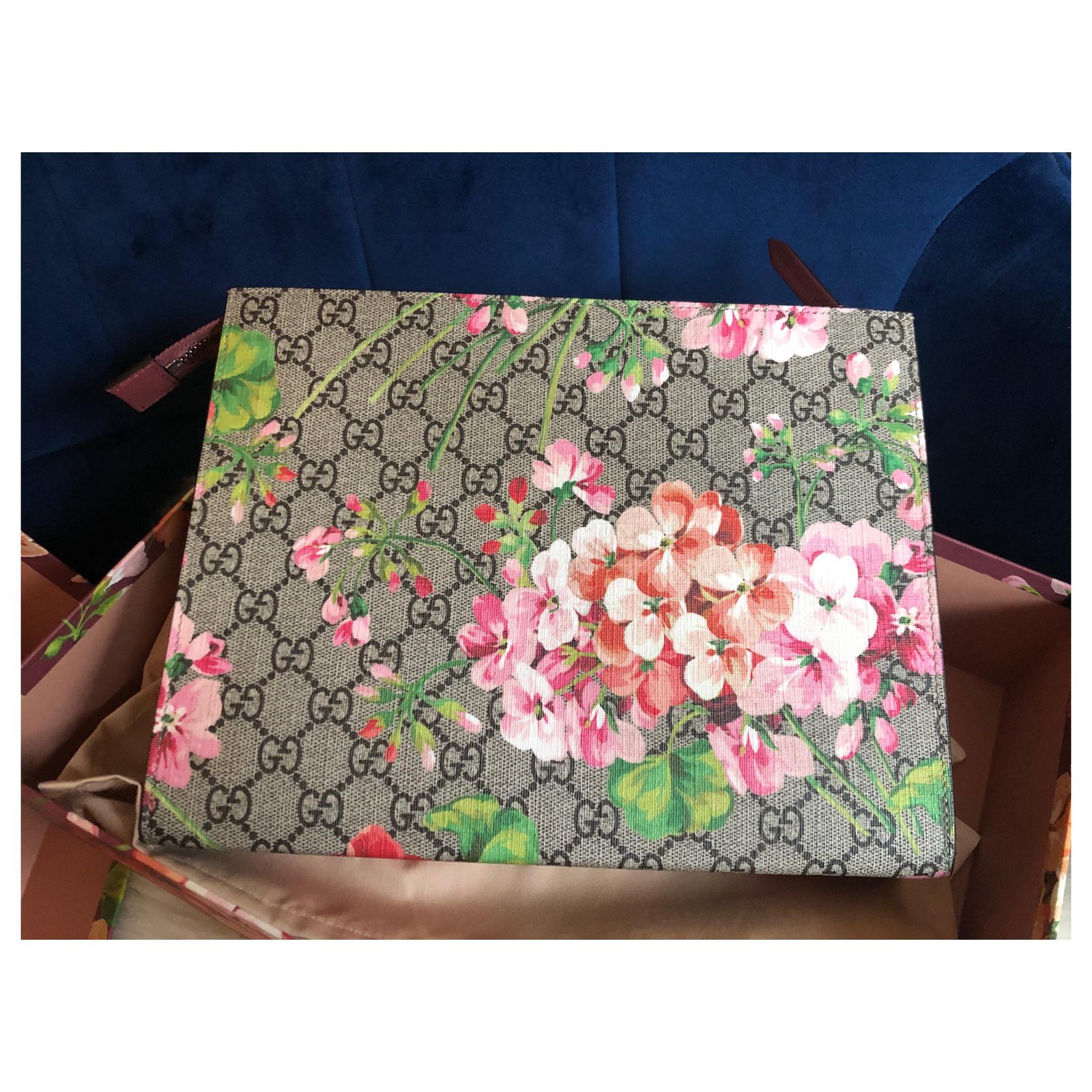 Gucci Large Supreme Blooms Cosmetic Pouch Case - A World Of Goods For You,  LLC