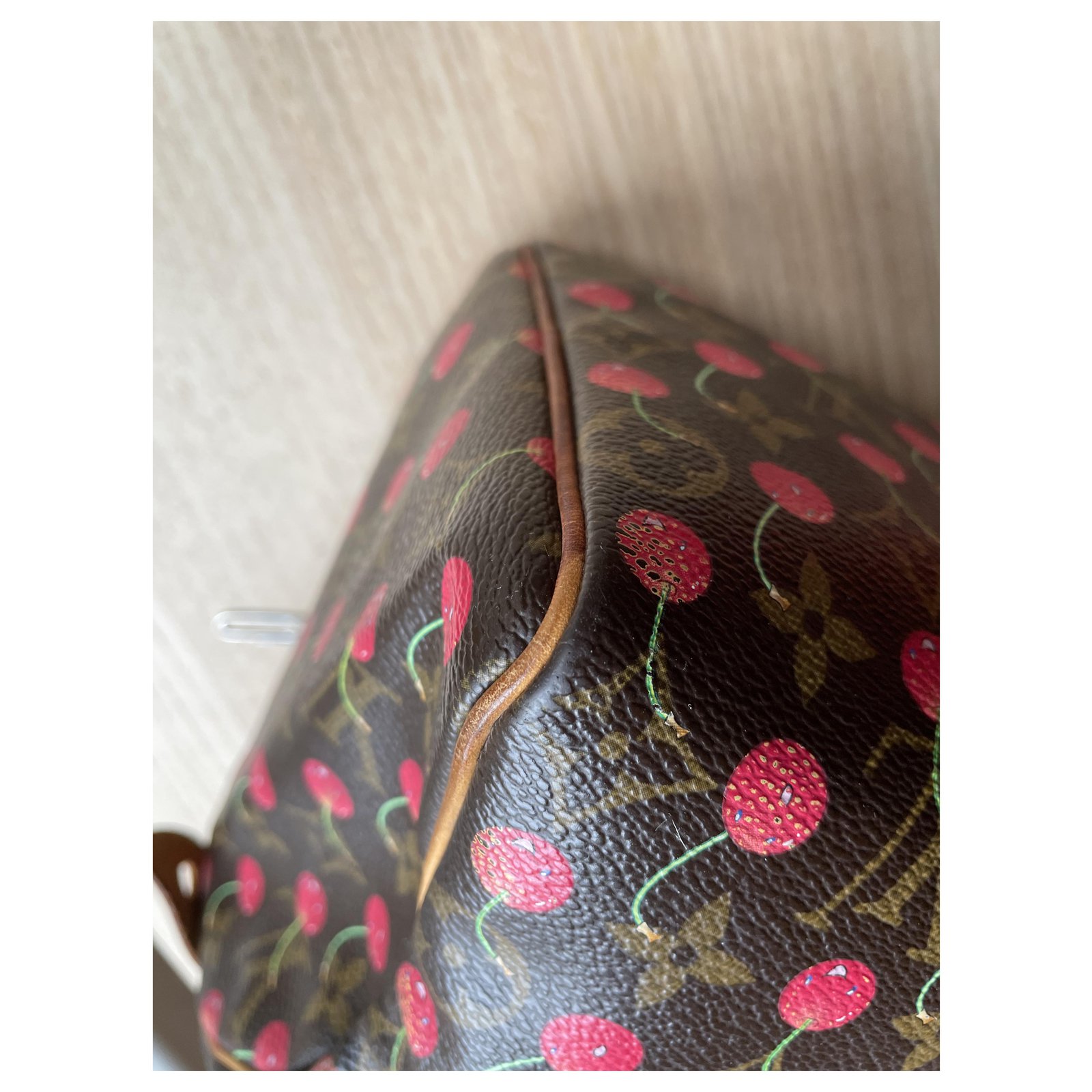 Speedy Louis Vuitton Cherry/ Cerises Murakami Cloth ref.252871