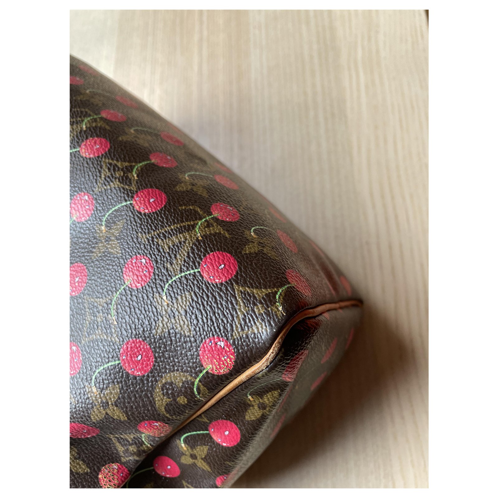 Speedy Louis Vuitton Cherry/ Cerises Murakami Cloth ref.252871 - Joli Closet