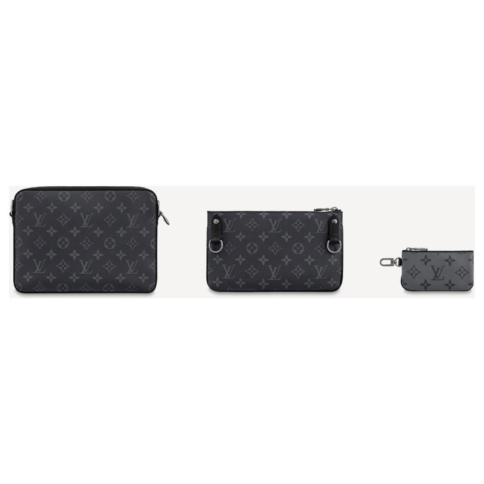 Louis Vuitton Trio messenger bag Cloth ref.216620 - Joli Closet
