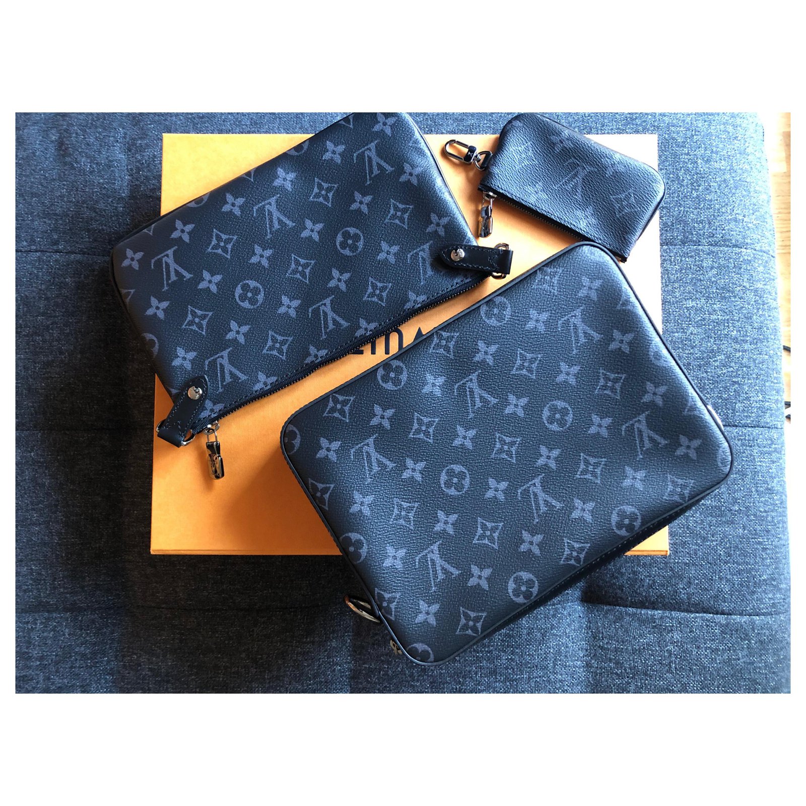 Louis Vuitton LV Trio Messenger Radiant sun Brown Cloth ref.915625 - Joli  Closet