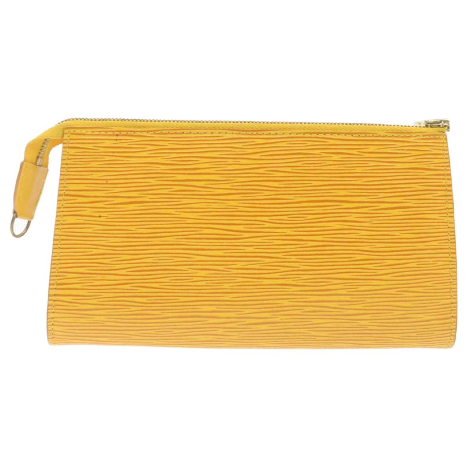 Louis Vuitton Pochette Accessoires Yellow Patent leather ref.253642 ...