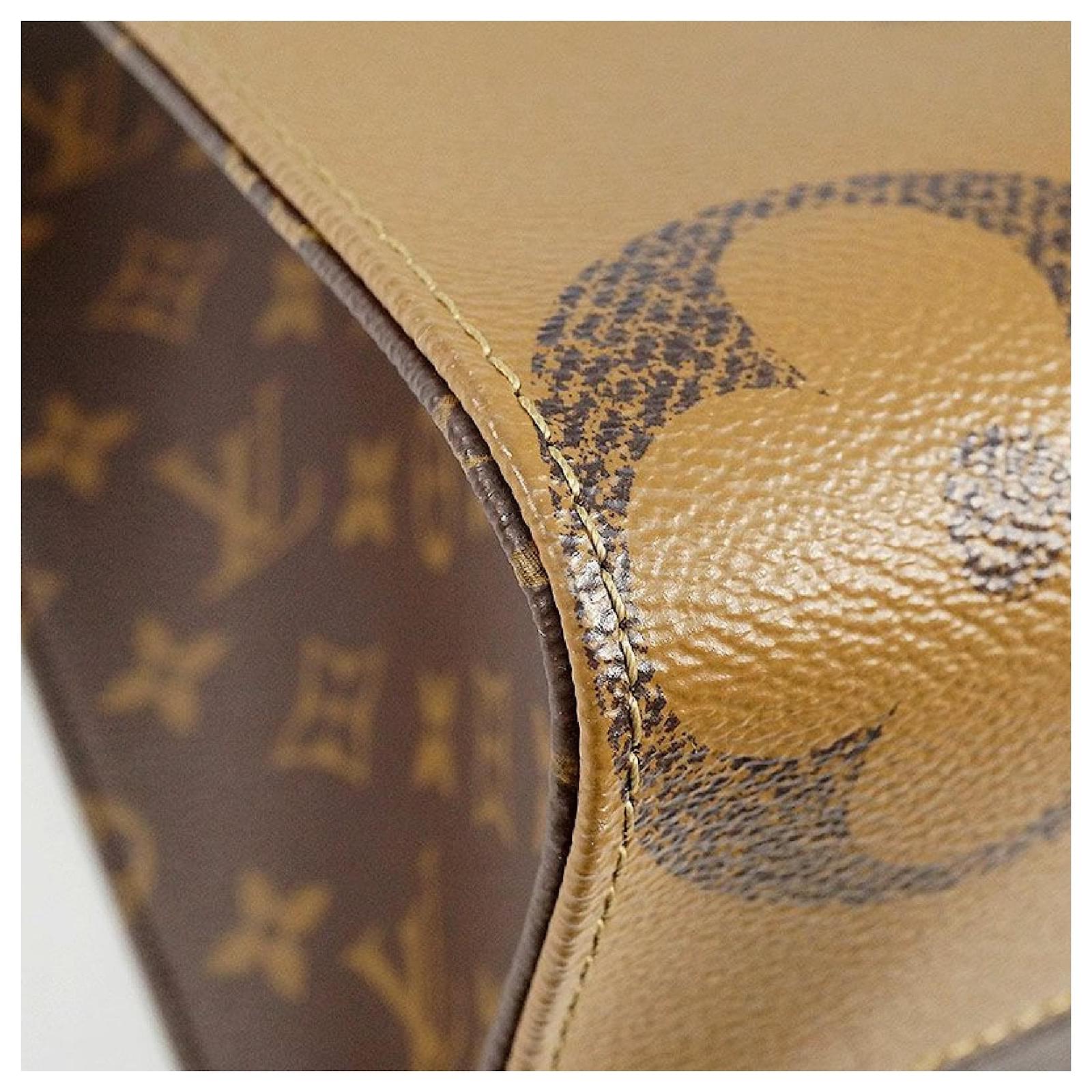 LOUIS VUITTON Monogramm Rückseite Onthego MM Damen Einkaufstasche  