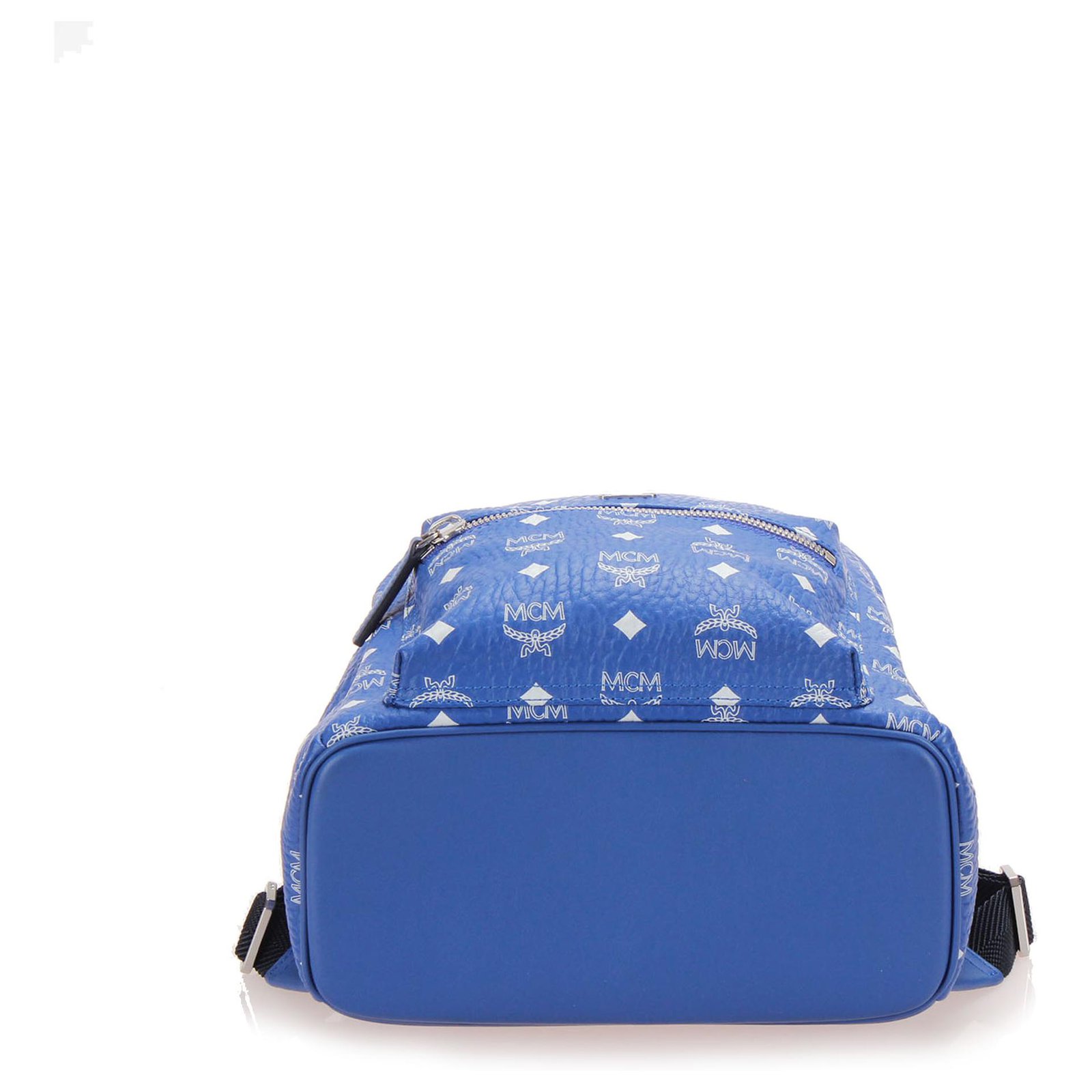 MCM Blue Visetos Leather Backpack Pony-style calfskin ref.254245 - Joli  Closet