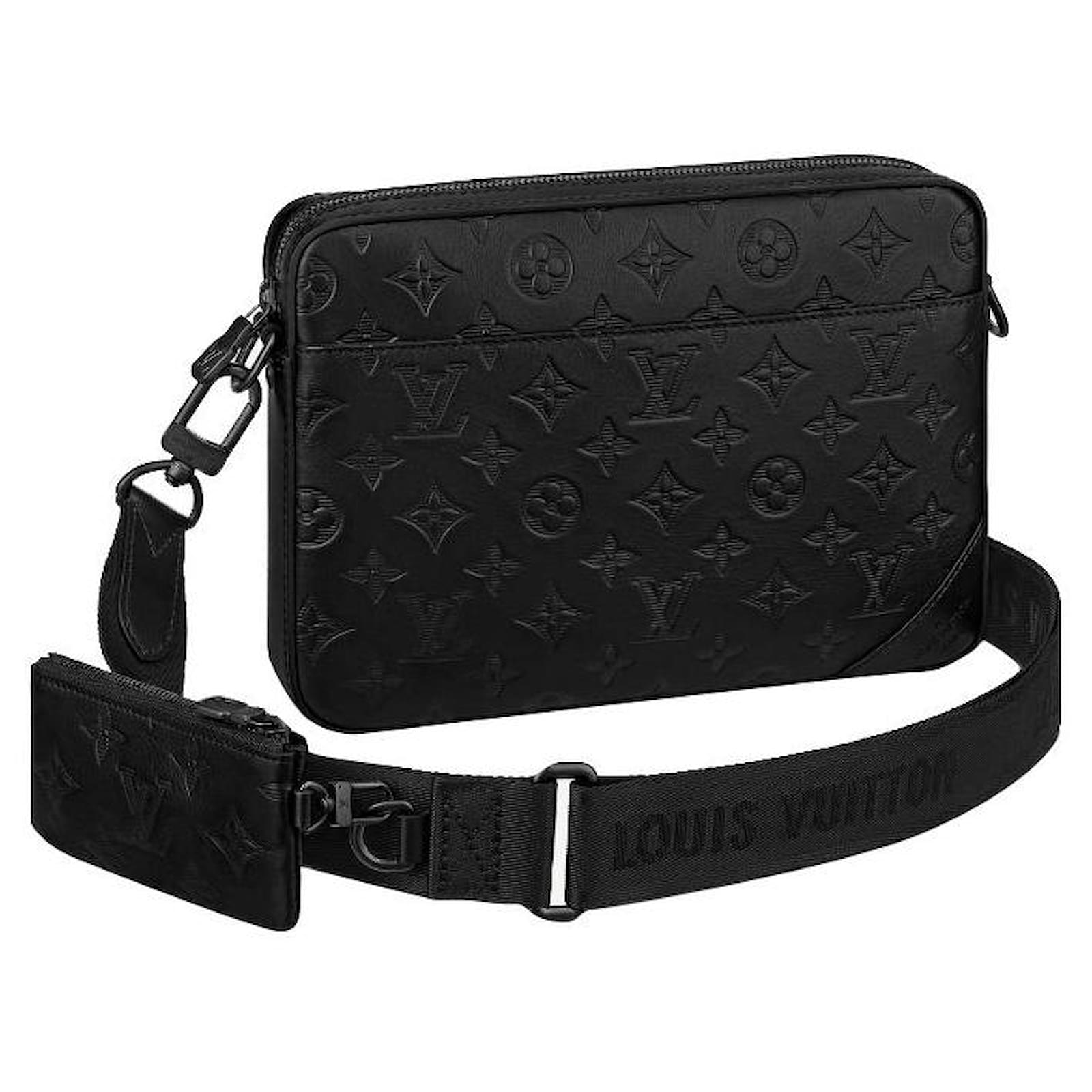 Louis Vuitton LV Duo Messenger Nuevo Negro Cuero Ref 254434 Joli Closet louis-vuitton-lv-duo-messenger-nuevo-negro-cuero-ref-254434-joli-closet