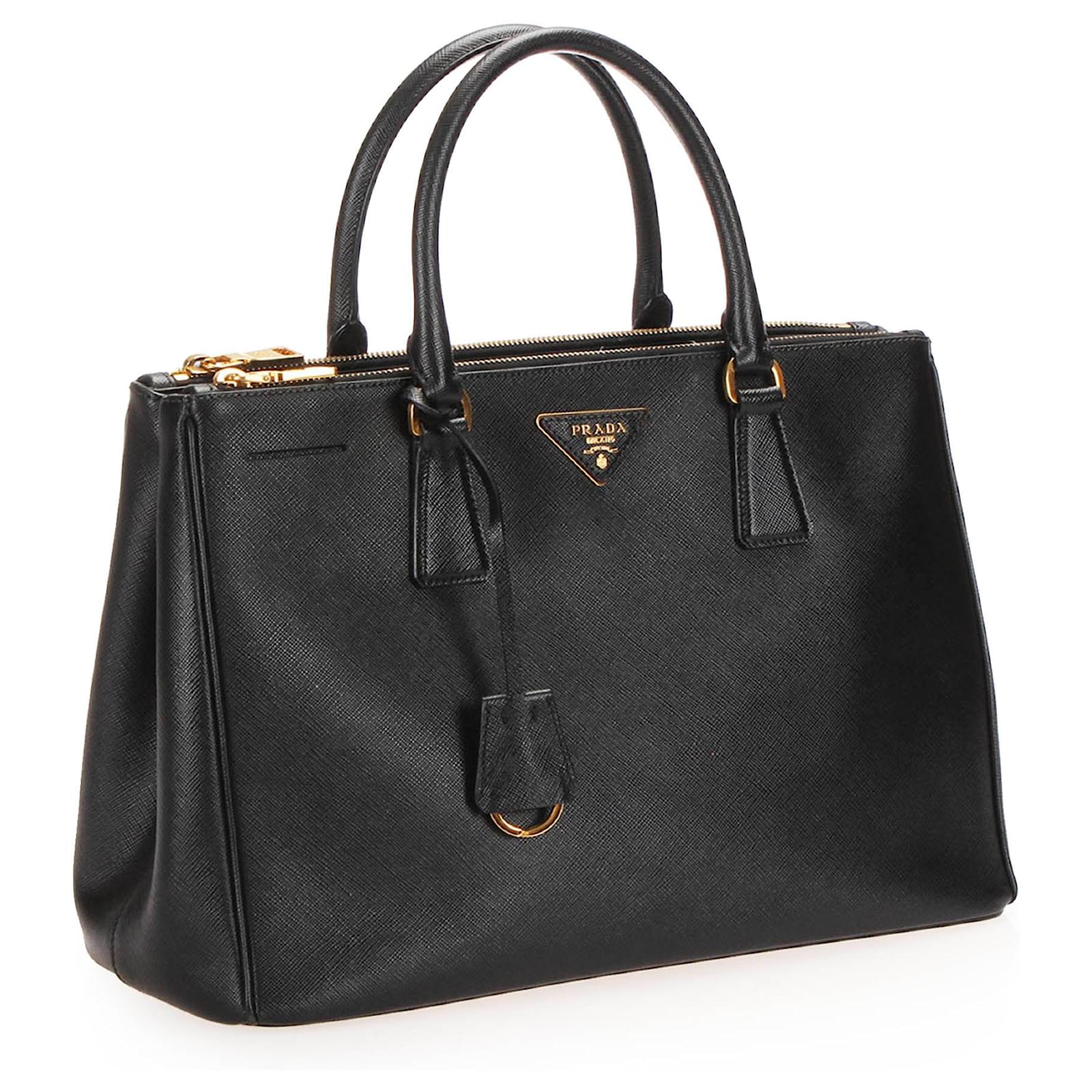 プラダ SAFFIANO GALLERIA ハンドバッグ / ジャケットに Black Small Prada Galleria Saffiano leather bag | PRADA