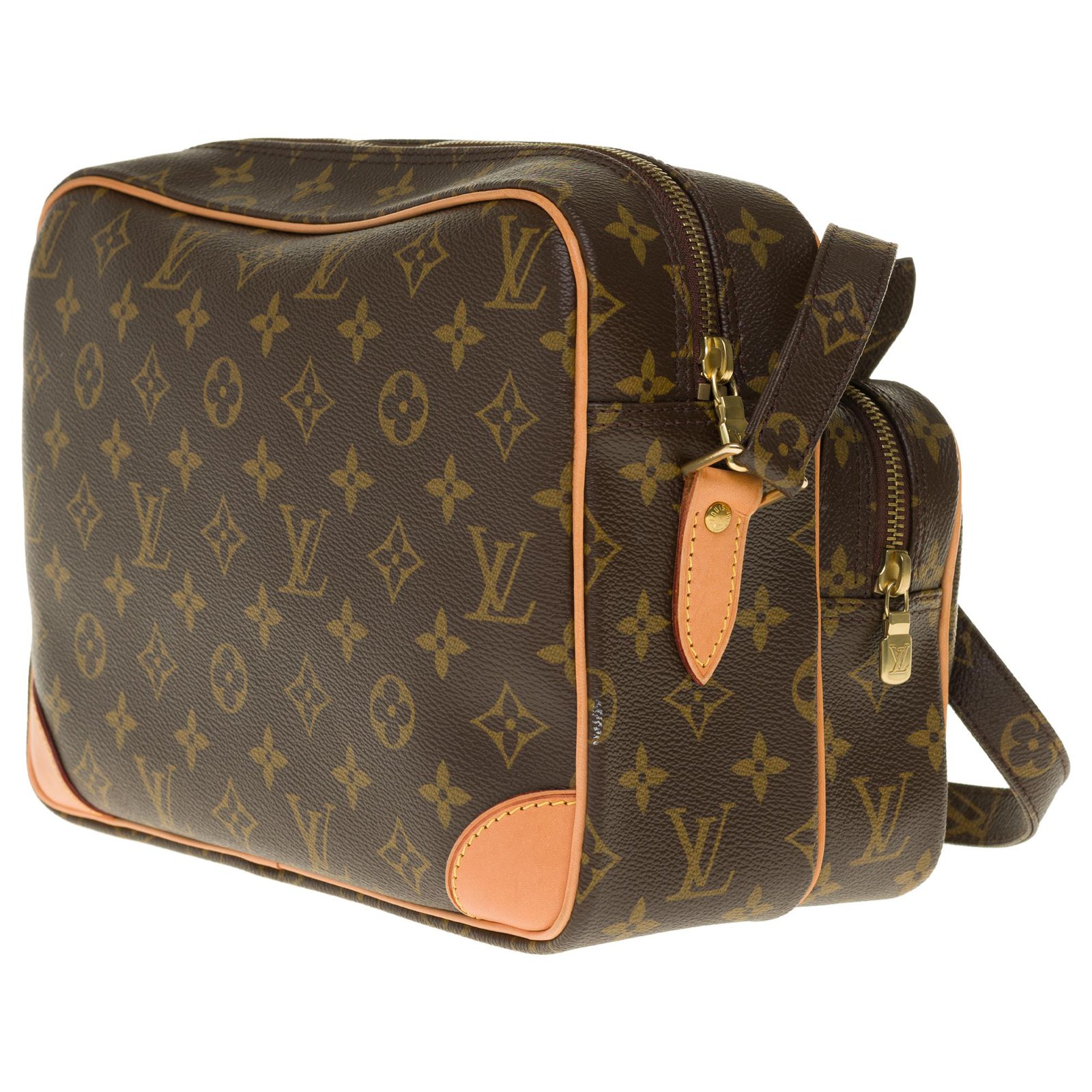 Louis Vuitton Nile Special Order N48062 Damier Canvas Ebene Brown AR0064 Unisex Shoulder Bag