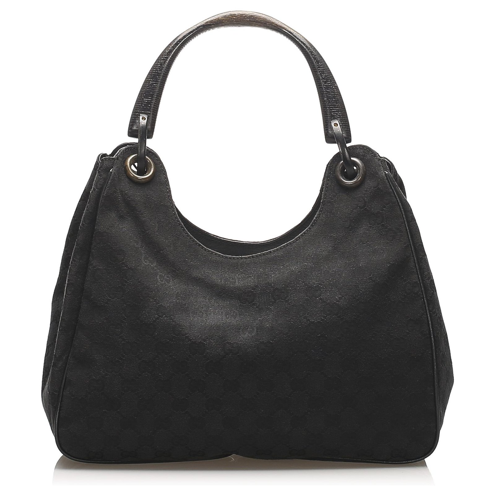 Gucci Black GG Canvas Web Tote Bag Multiple colors Leather Cloth Pony-style  calfskin Cloth ref.565394 - Joli Closet