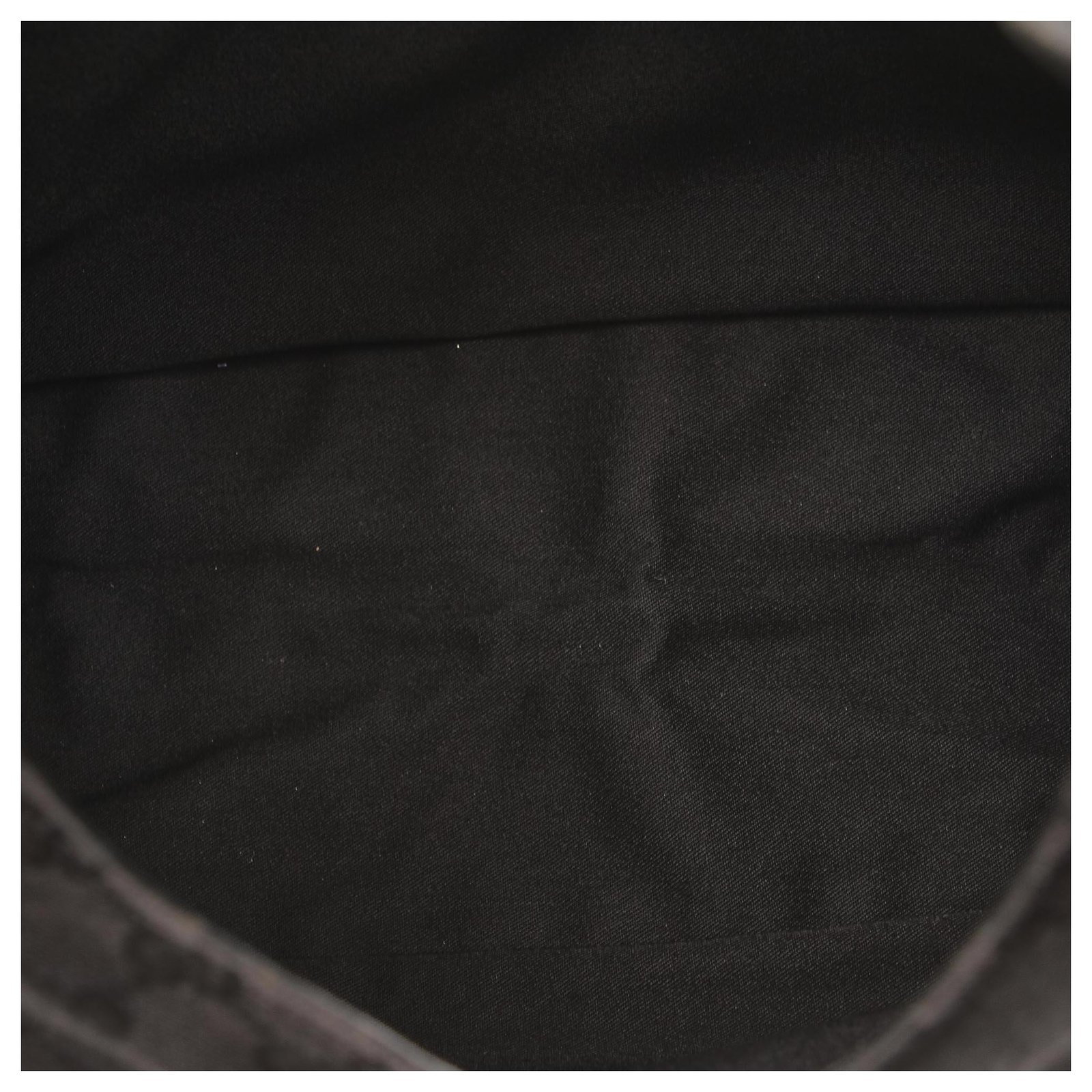 Gucci Black GG Canvas Boston Bag Leather Cloth Pony-style calfskin Cloth  ref.340135 - Joli Closet