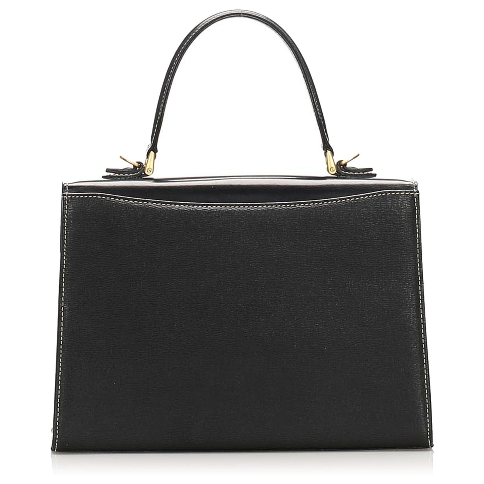 Burberry Black Leather Handbag Pony-style calfskin ref.255245 - Joli Closet