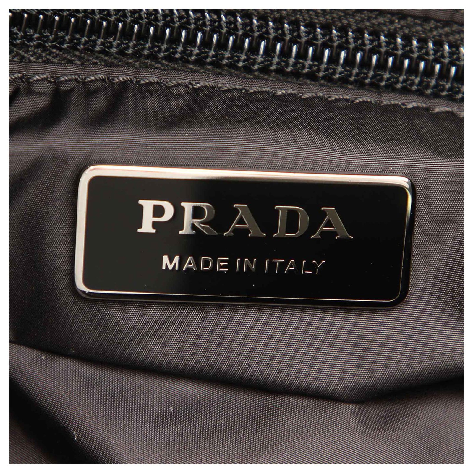 Prada Black Tessuto Stampato Nylon Tote Bag Multiple colors Leather  Pony-style calfskin Cloth ref.378275 - Joli Closet