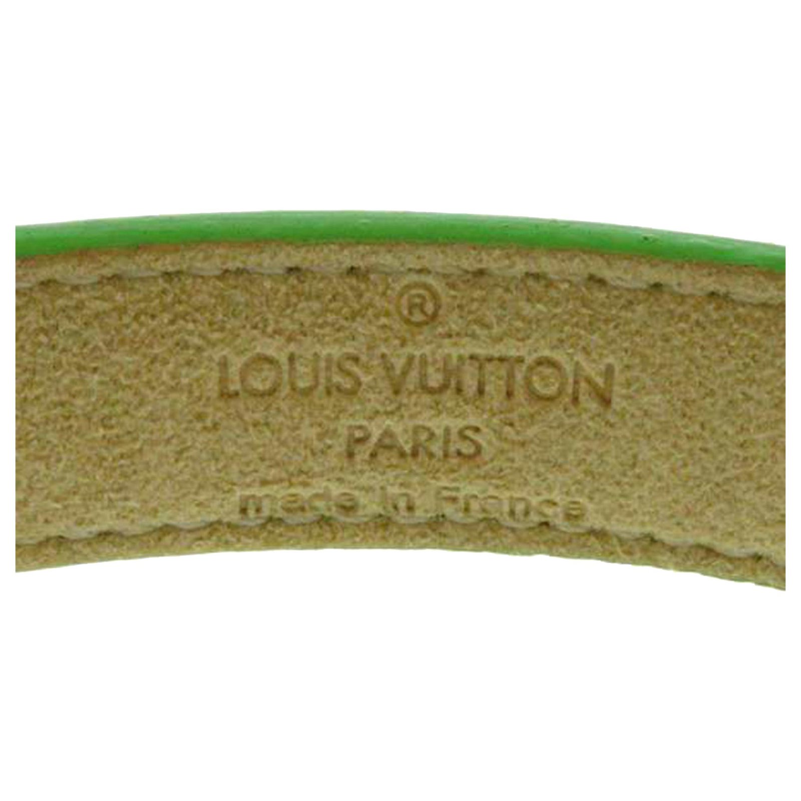 Louis Vuitton Green Monogram Vernis Good Luck Bracelet Orange