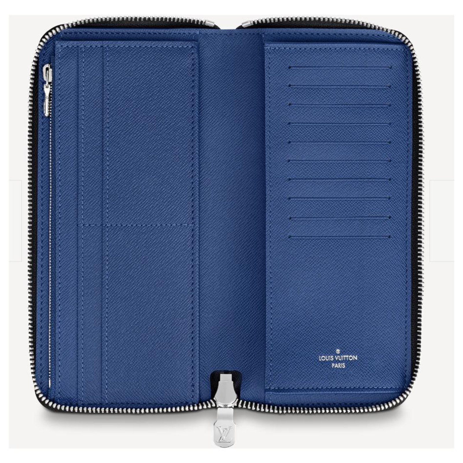 Louis Vuitton Light Blue Leather Articles de Voyage Zippy Wallet Zip A –  Bagriculture
