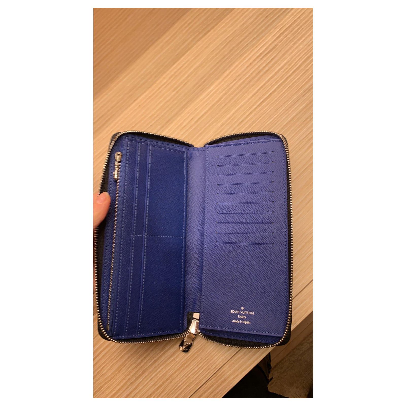 Louis Vuitton Zippy Wallet unisex long wallet M44938 blue ref.247622 - Joli  Closet