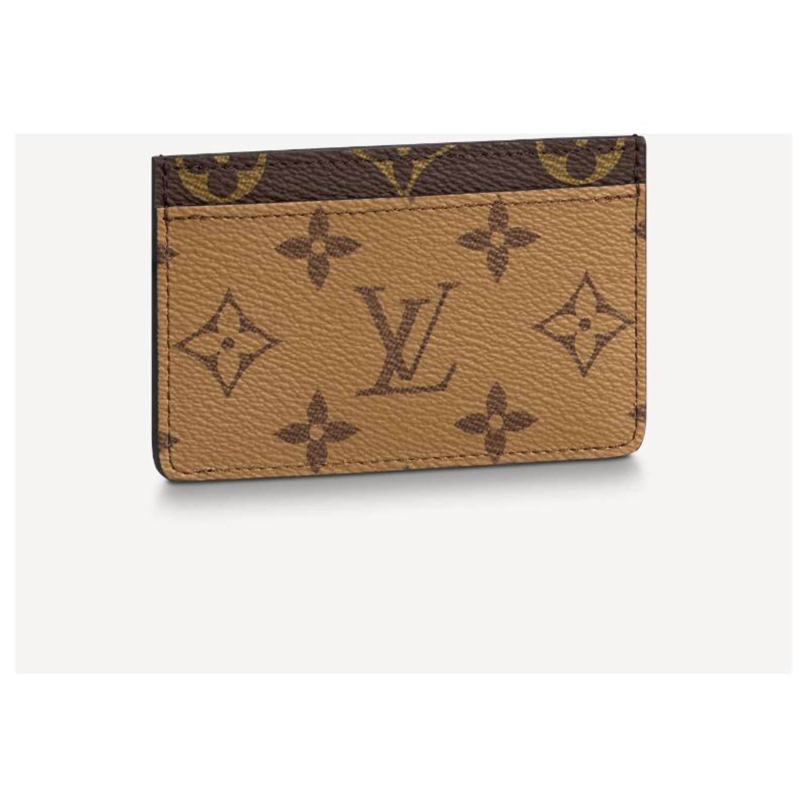 LOUIS VUITTON Credit Card / Business Card Case Brown Cloth ref.100219 -  Joli Closet