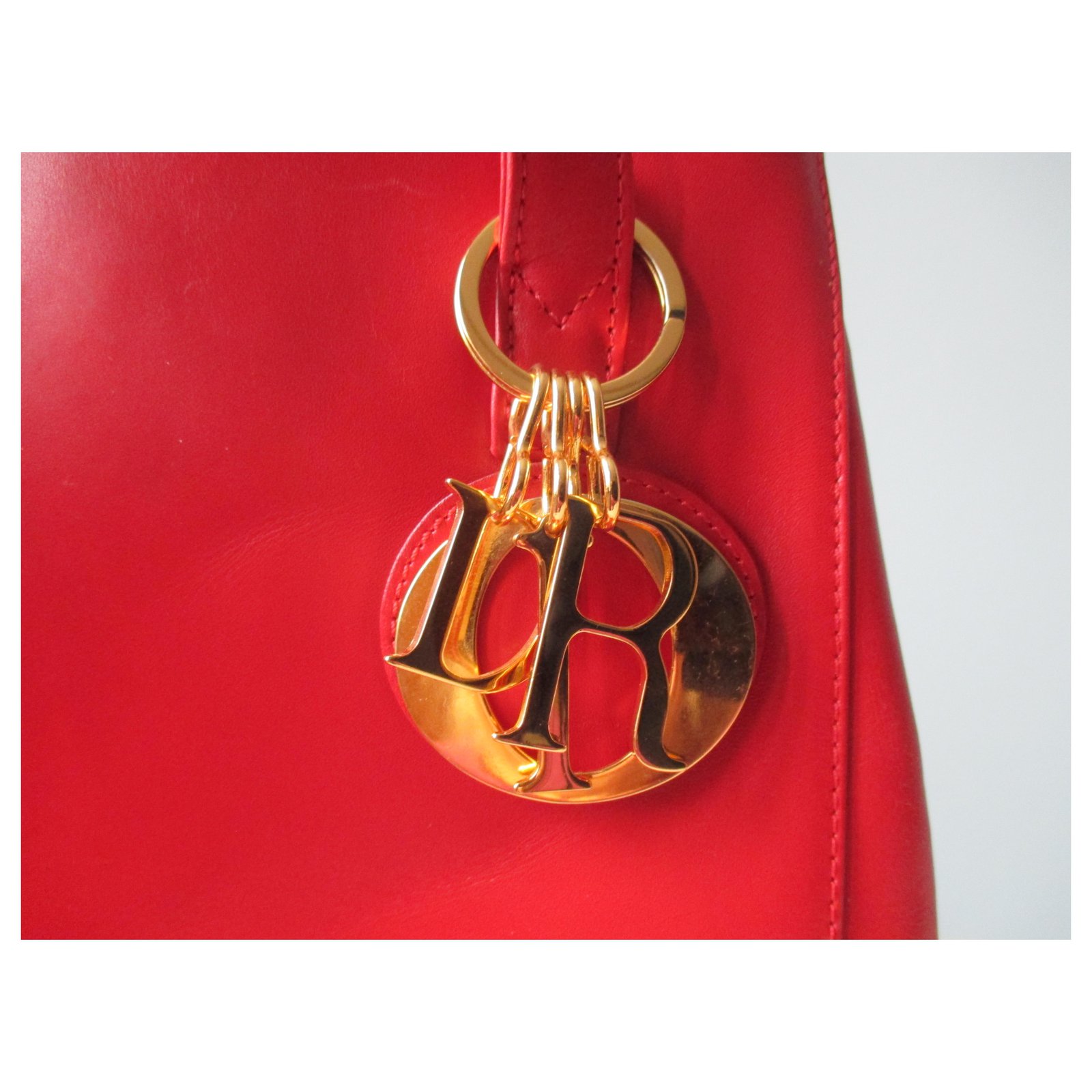 Vintage guy Laroche shoulder bag Dark red Leather ref.404794 - Joli Closet