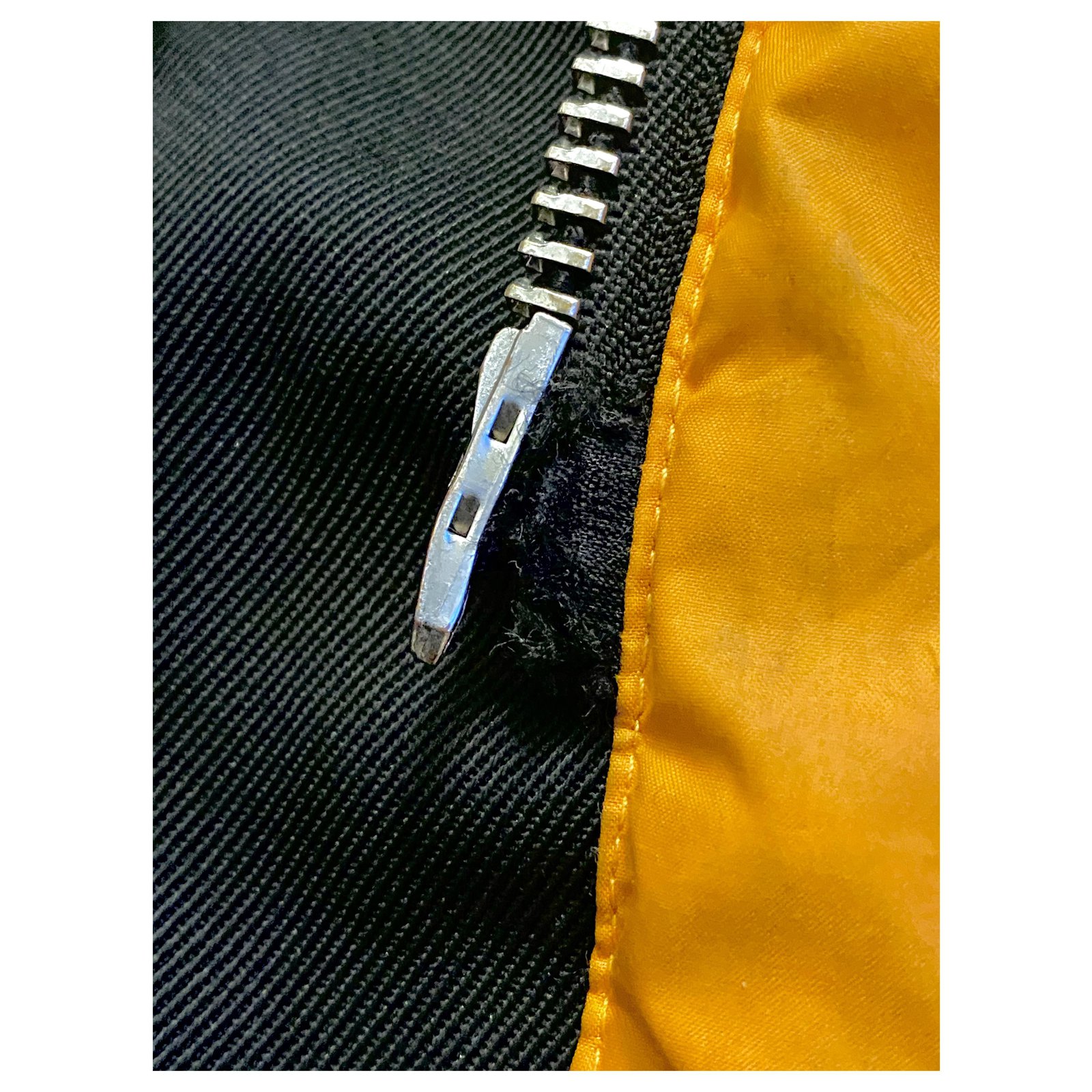 Acne Alston tech PAW2016 Black Orange Cotton Polyester Nylon