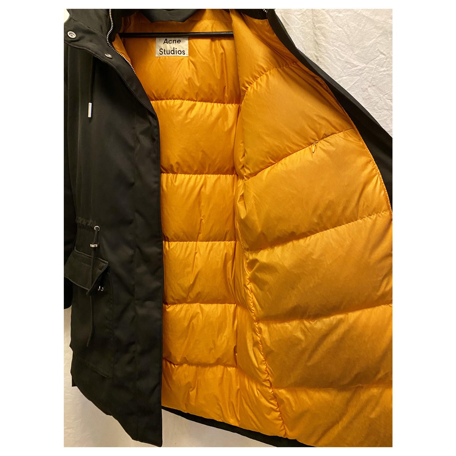 Acne Alston tech PAW2016 Black Orange Cotton Polyester Nylon