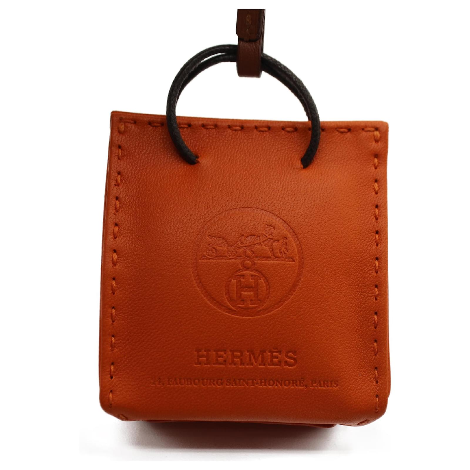 Hermès Accessoire de Sac Orange Leather ref.258817 Joli Closet