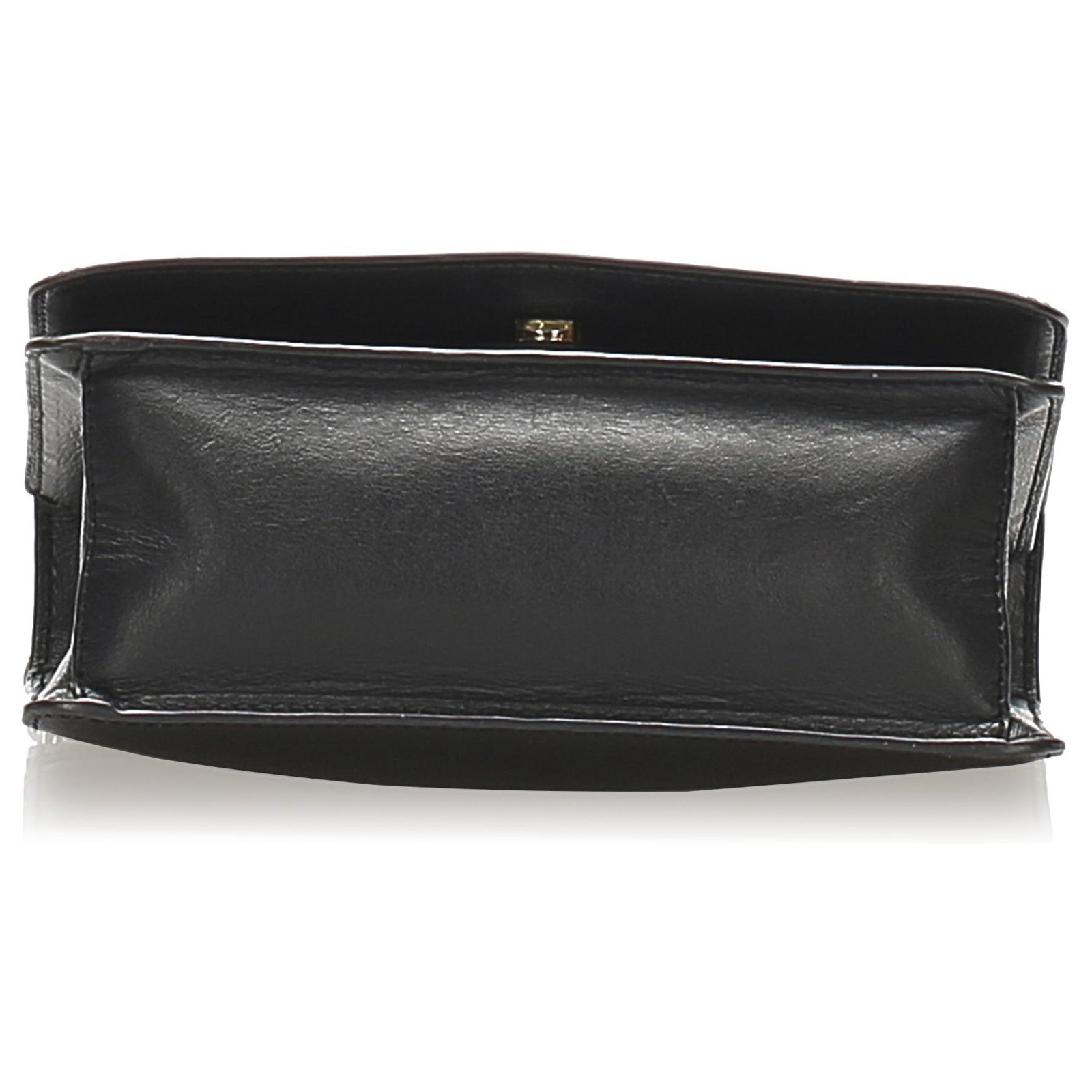 Prada Leather Chain Shoulder Bag Black ref.82097 - Joli Closet