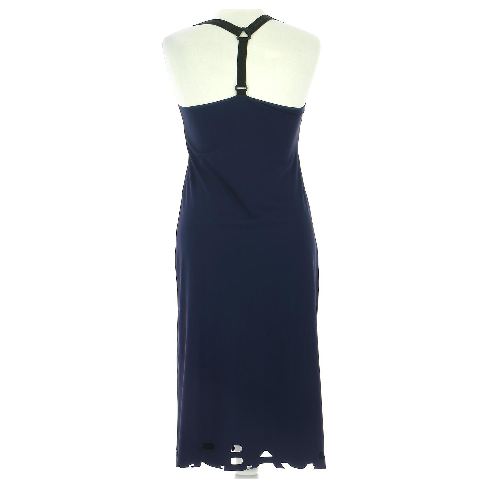 Robe Bouffante Bleu Marine Marithé Et François Girbaud - Taille L, Style évasé, Occasion Très Bon état