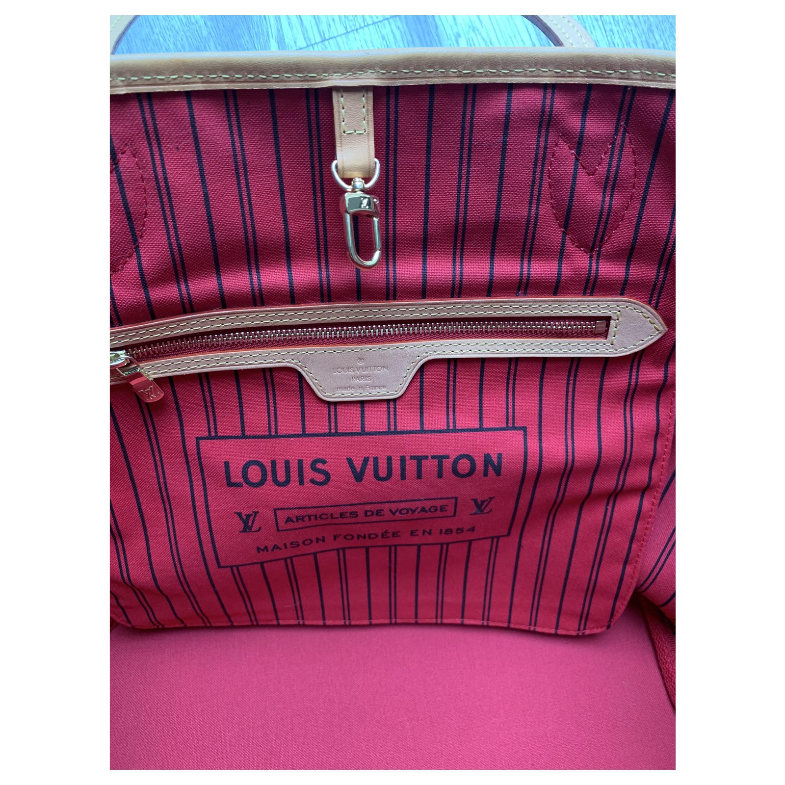 Louis Vuitton Monogram Mini Lin Neverfull MM M40515 Pink Cloth ref.806214 -  Joli Closet