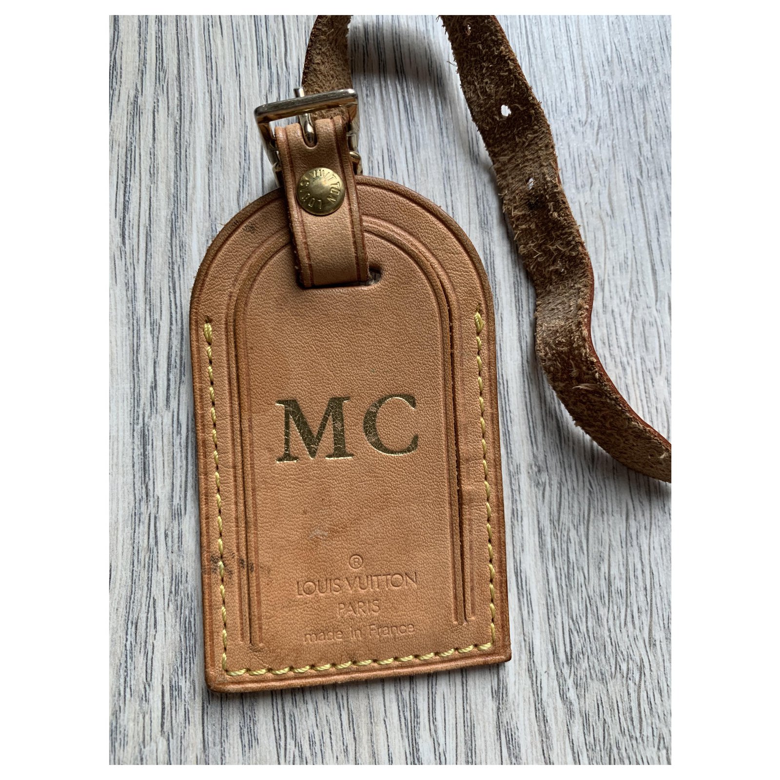 Louis Vuitton Engraved Luggage Tags
