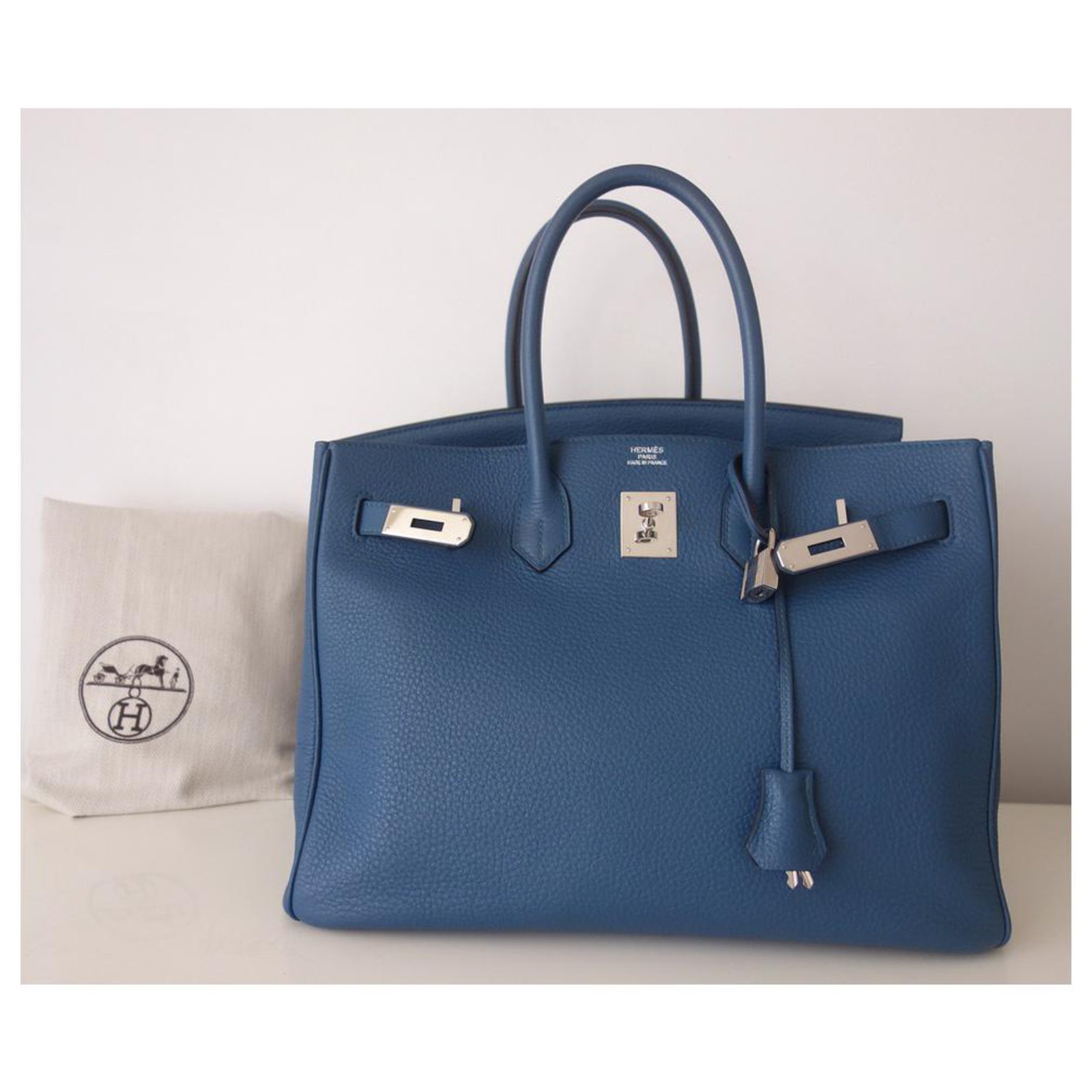 Hermès Birkin 35 Blue Thalassa