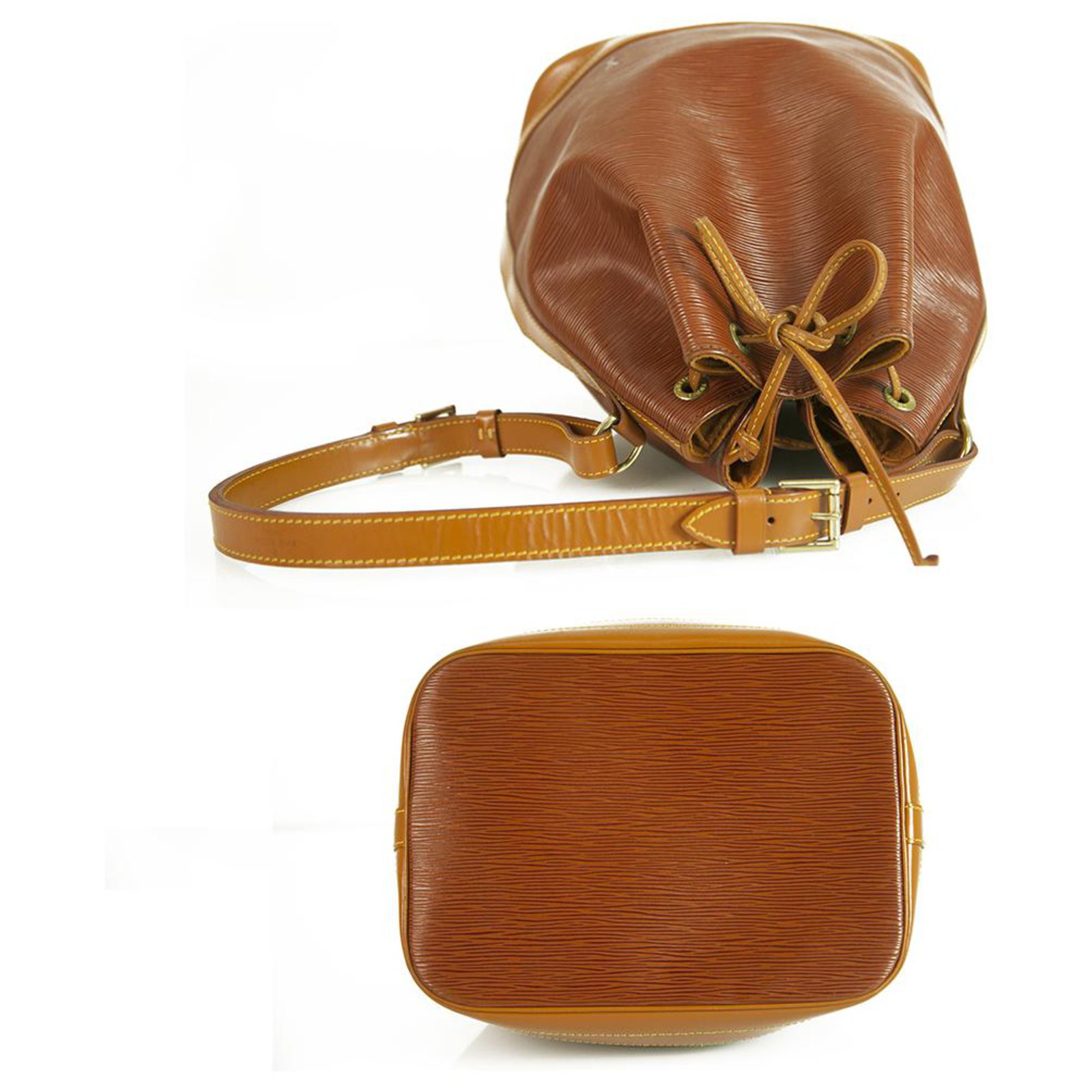 LOUIS VUITTON Epi Noe GM Tan brown handbag Bucket bag 