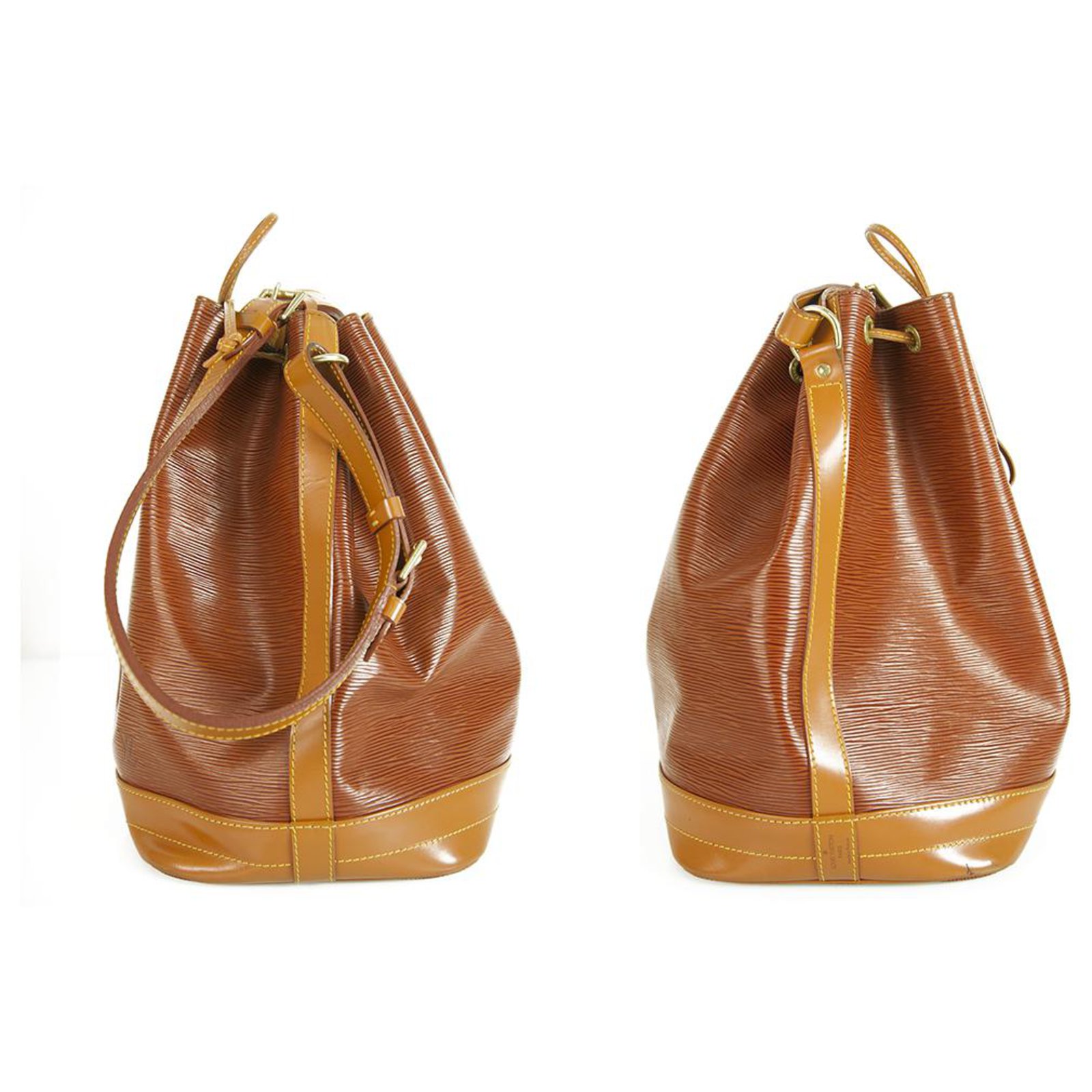 LOUIS VUITTON Epi Noe GM Tan brown handbag Bucket bag Leather ref.260873 -  Joli Closet