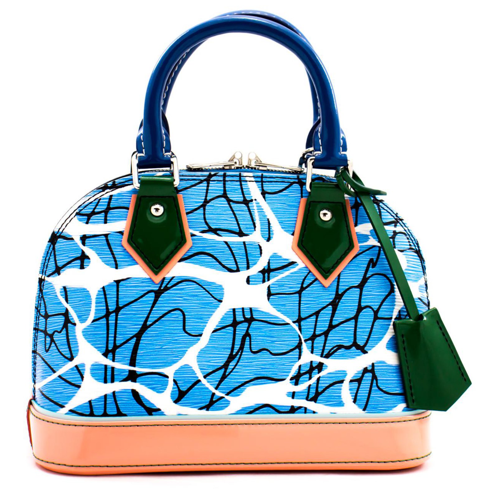 Louis Vuitton Alma BB Limited Epi Aqua Light Blue Bag Handbag 2way Leather  ref.261911 - Joli Closet