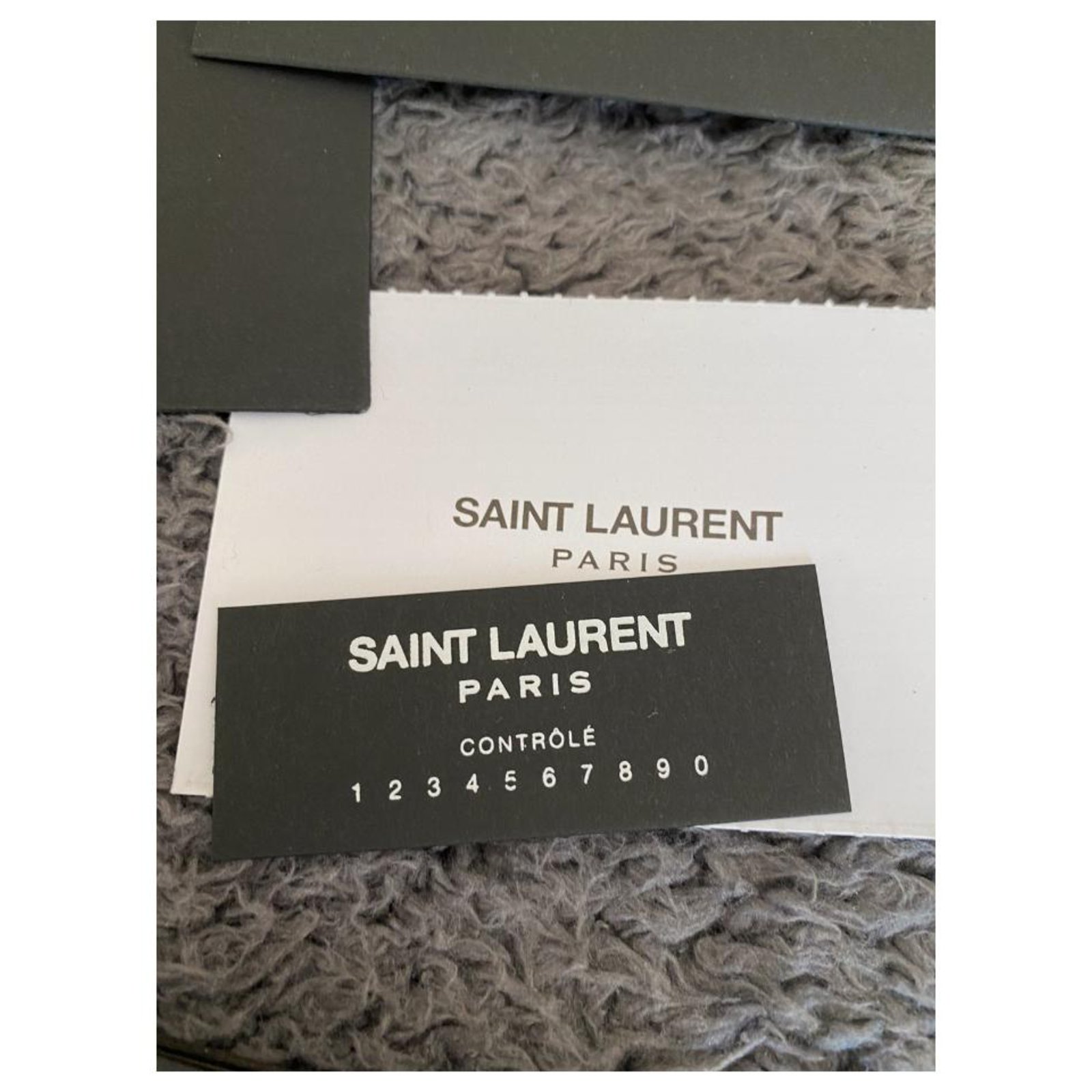 Saint Laurent canvas tote bag Black White Leather Cotton ref.262238 - Joli  Closet