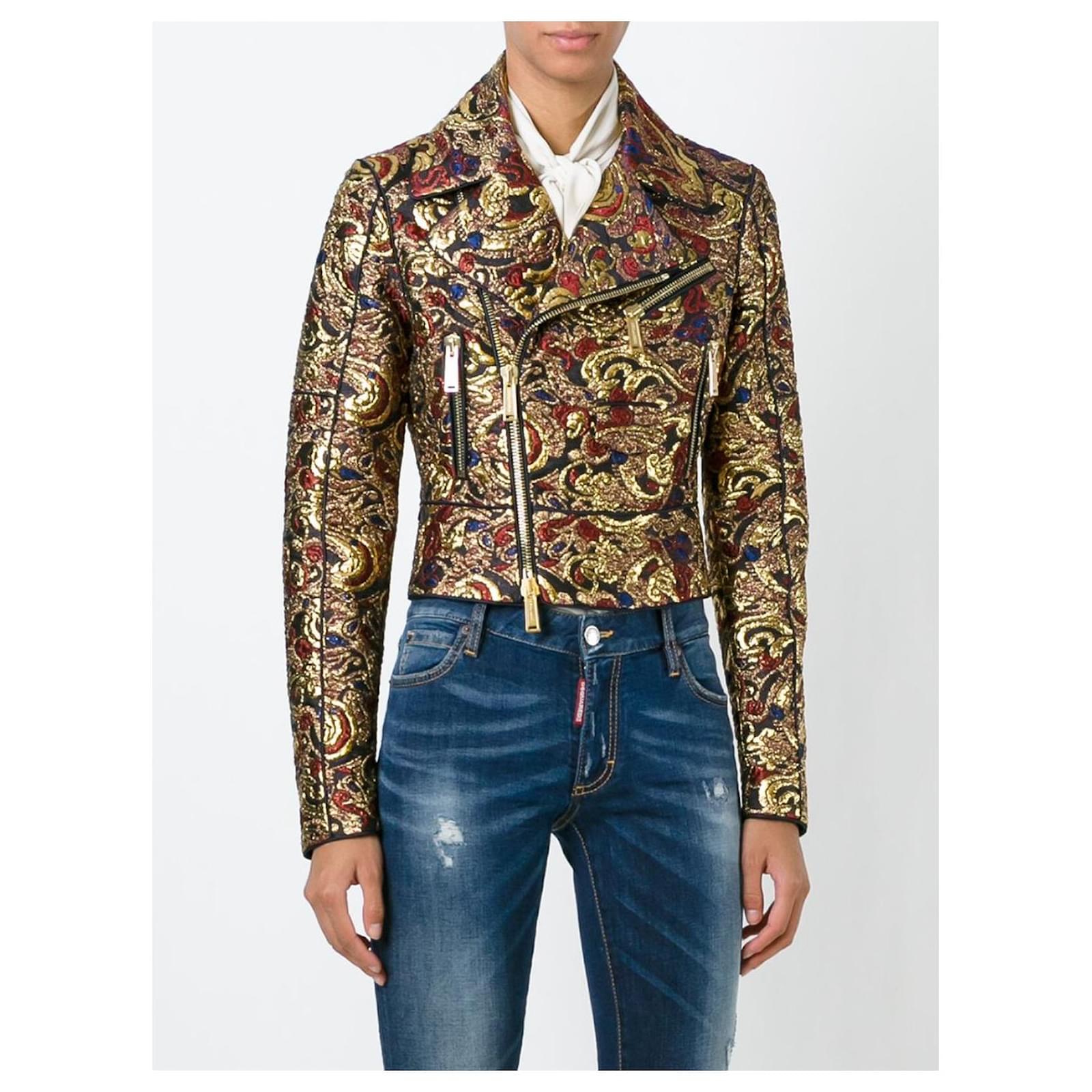 Jackets Dsquared2 Dsquared2 Metallic Brocade Jacket Size 40 It