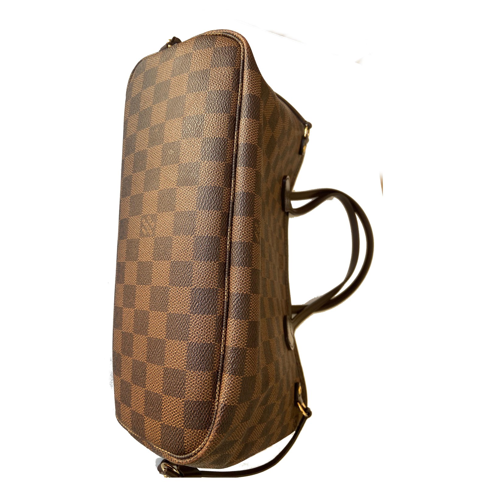 Louis Vuitton Neverfull PM Damier Ebene Dark brown Fur ref.263043 - Joli  Closet