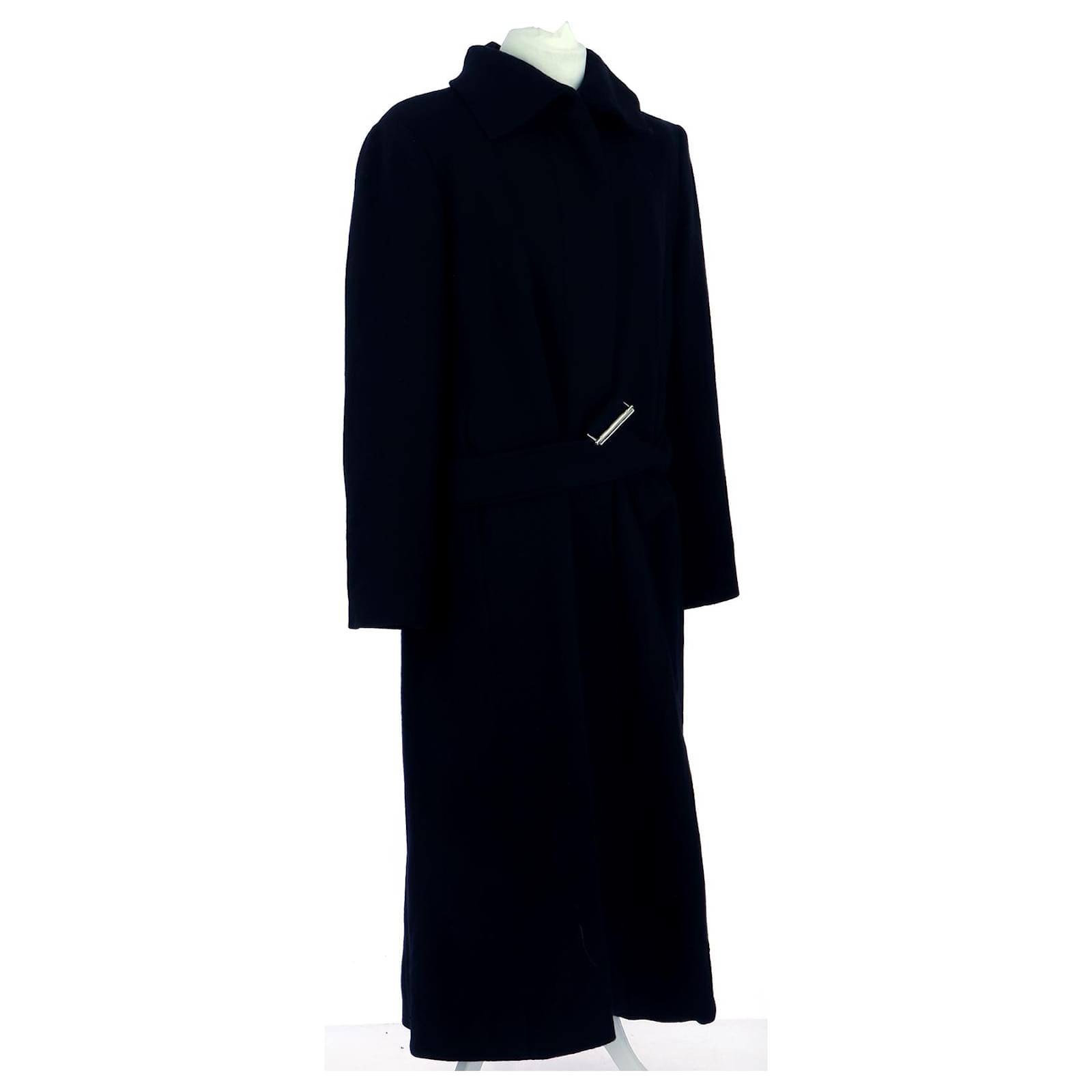 Hugo Boss Manteau Laine Noir ref.263543 Joli Closet