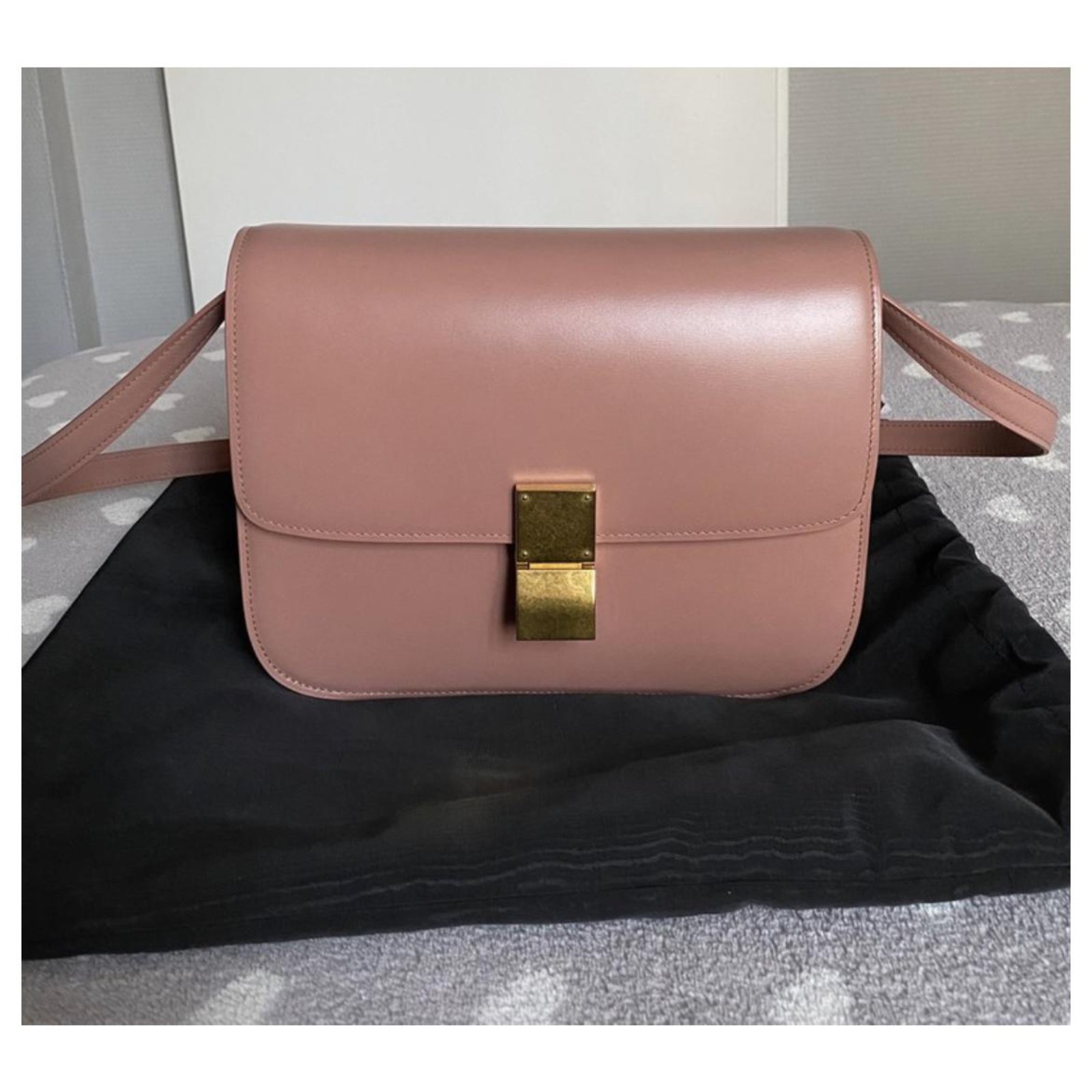 Céline Celine classic box bag Pink Leather ref.263702 - Joli Closet