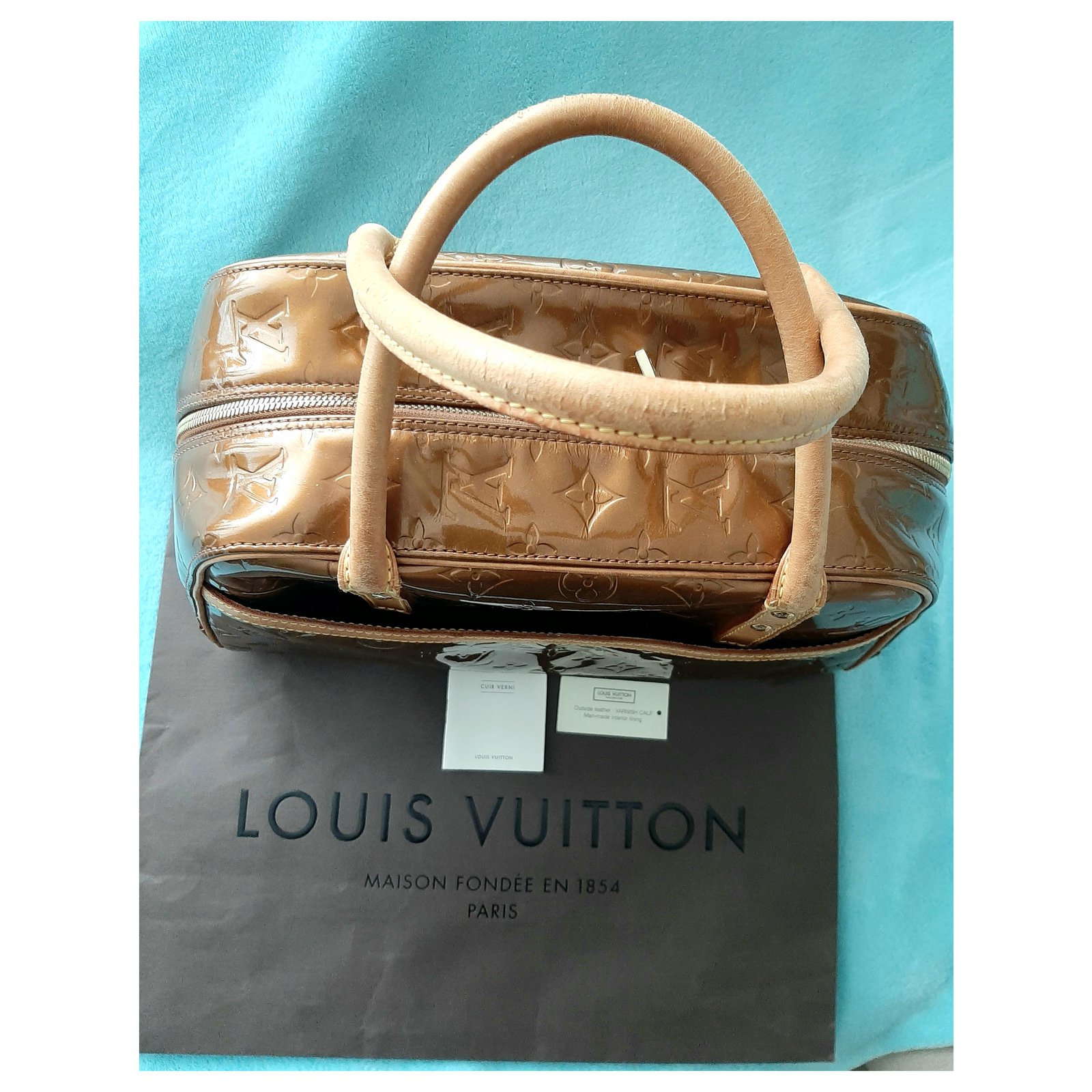 Vintage Louis Vuitton Tompkins Patent Leather Handbag for Sale in