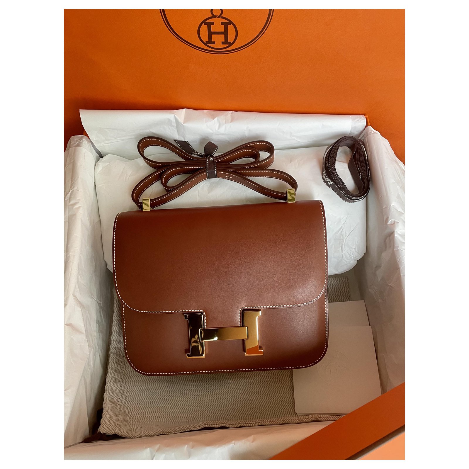 Hermès Constance 24 Barenia Brown Leather ref.263903 - Joli Closet
