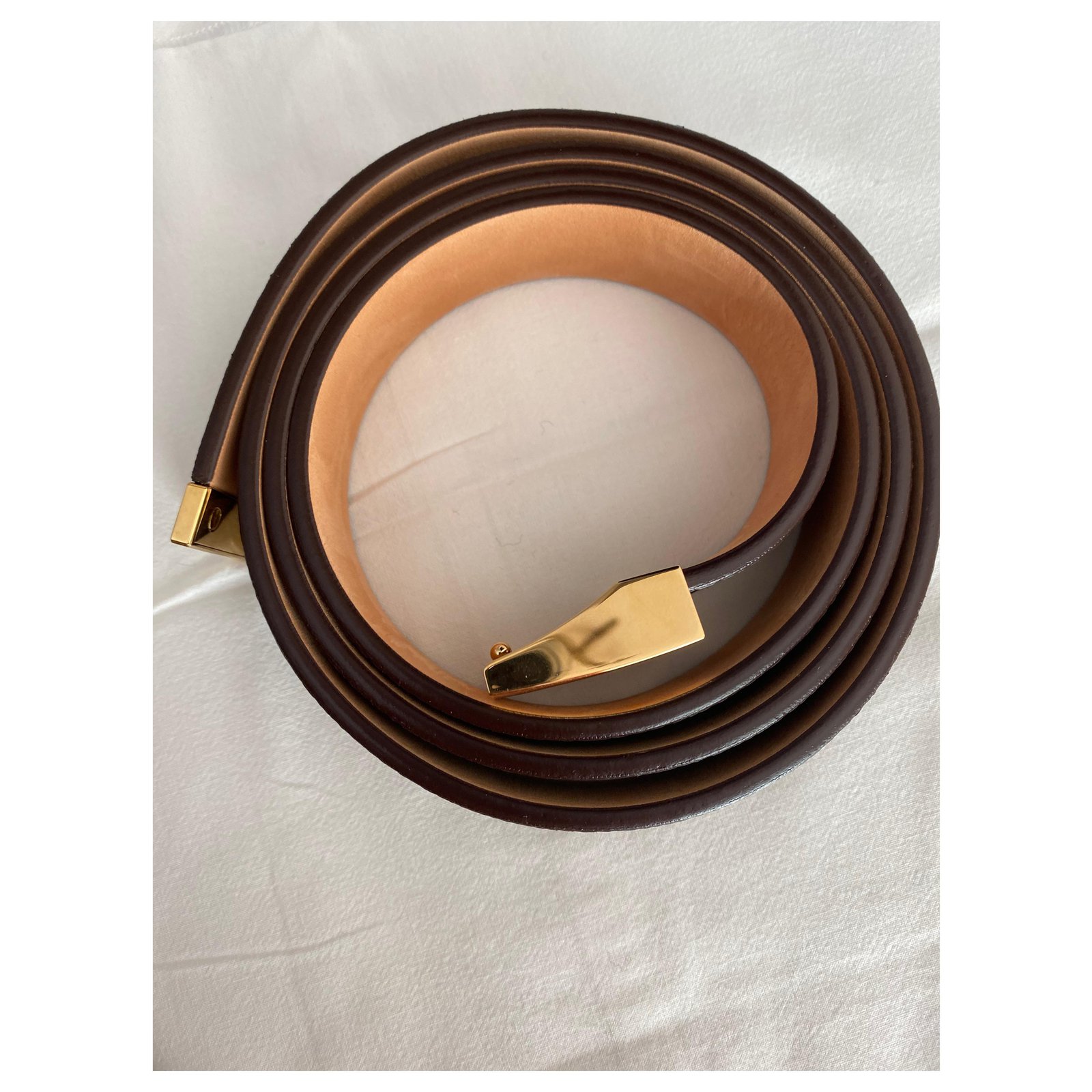 Bronze Lv Belt “ Brown “