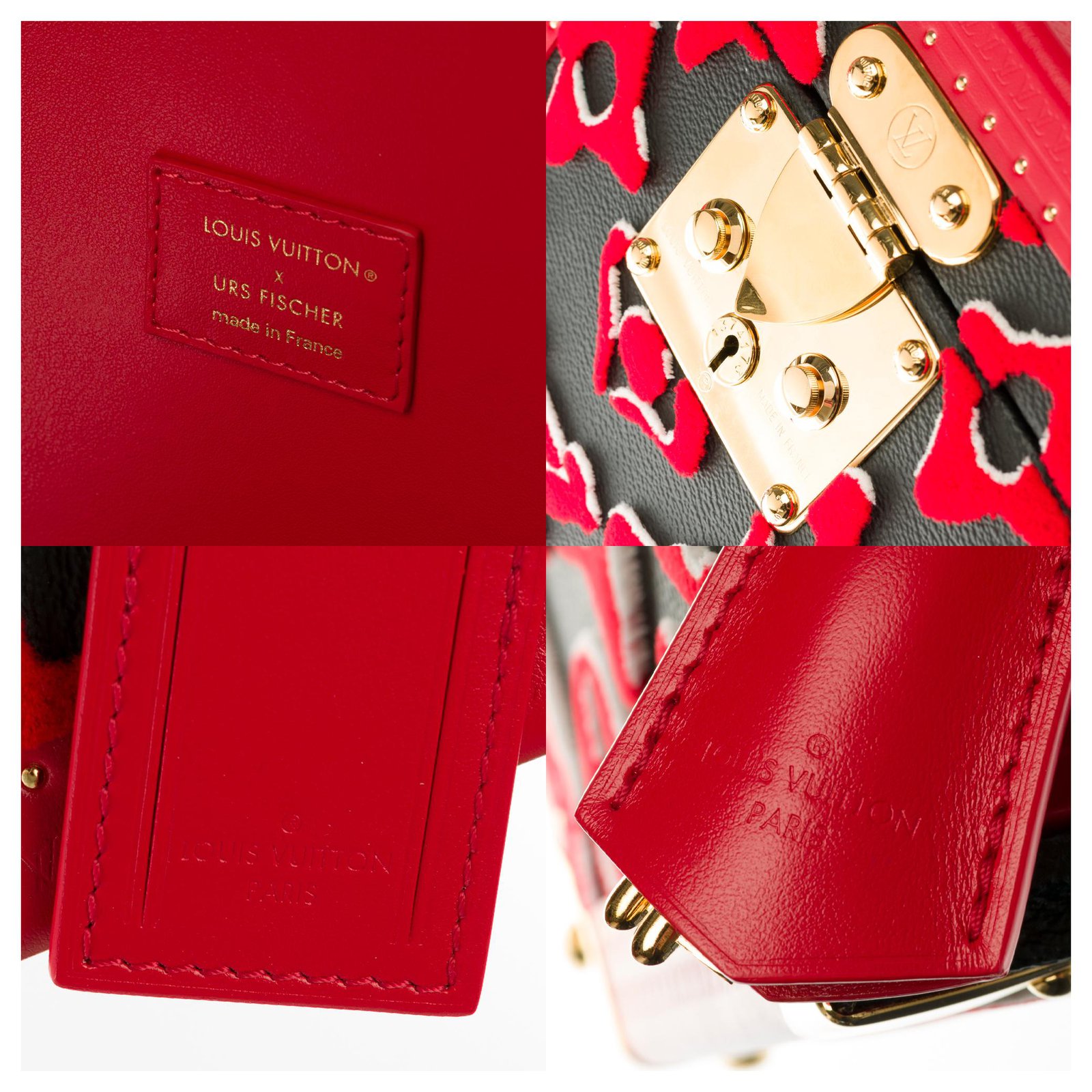 Louis Vuitton BRAND NEW / LIMITED EDITION / A MUST COLLECT / Splendide  Vanity case / Bottle box in red tufting Black Leather Cloth Cloth  ref.264261 - Joli Closet
