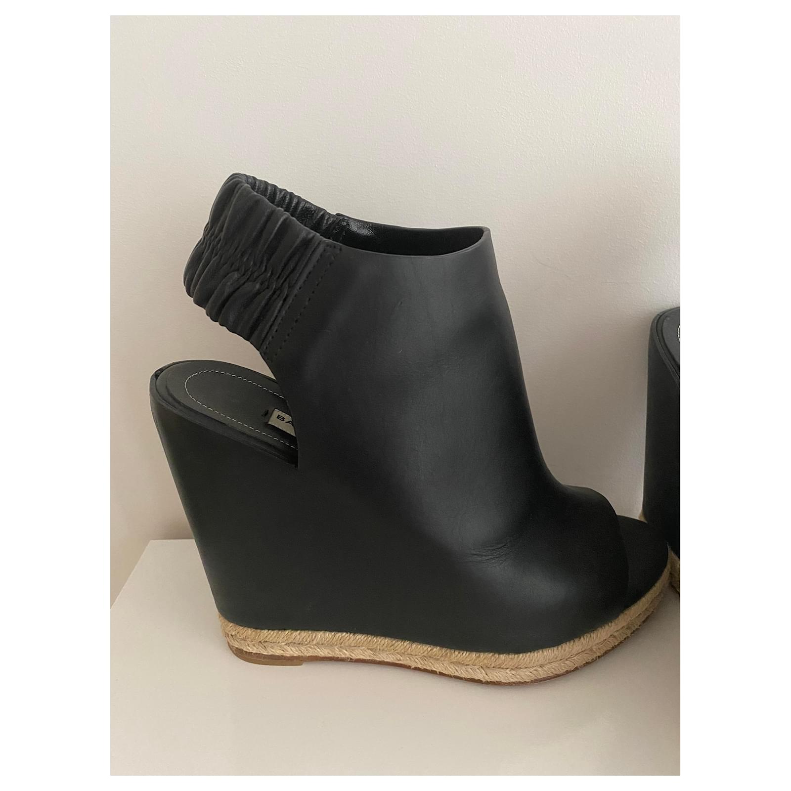 balenciaga heels black