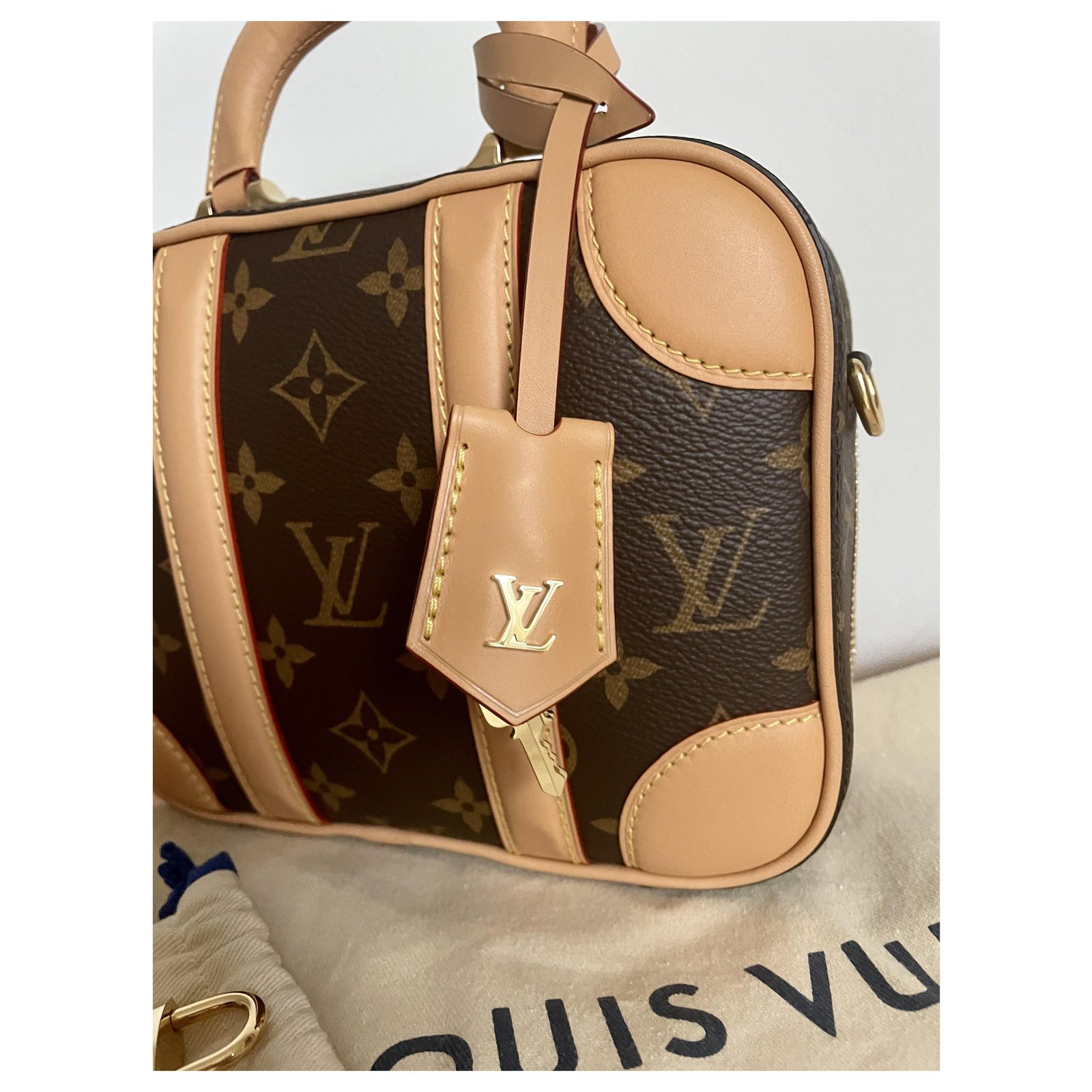 Louis Vuitton Valisette BB Mini Luggage Brown Cloth ref.264716