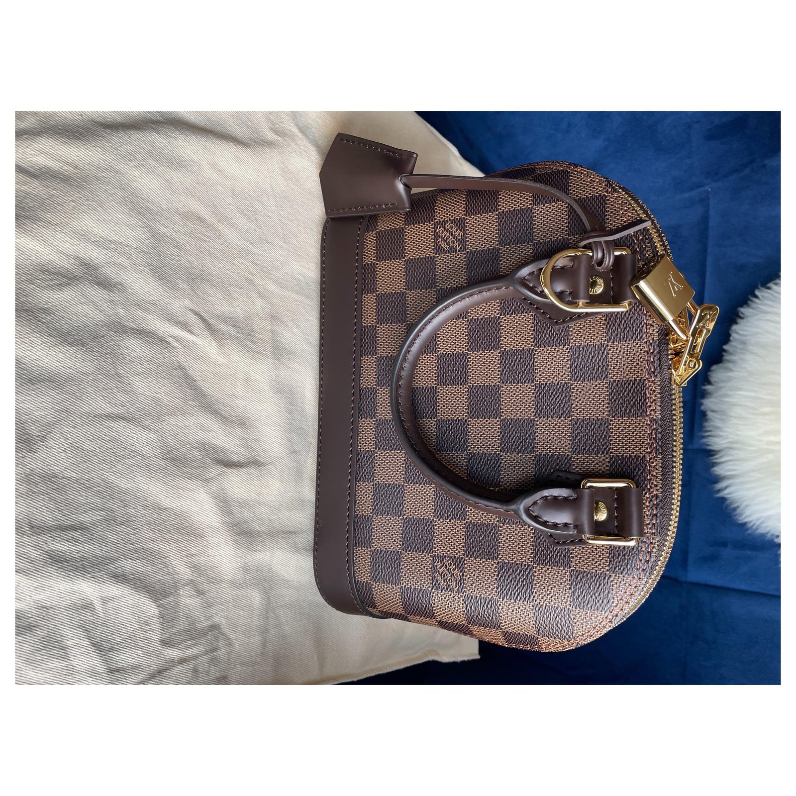 Louis Vuitton LV alma BB damier new Brown Leather ref.522932 - Joli Closet