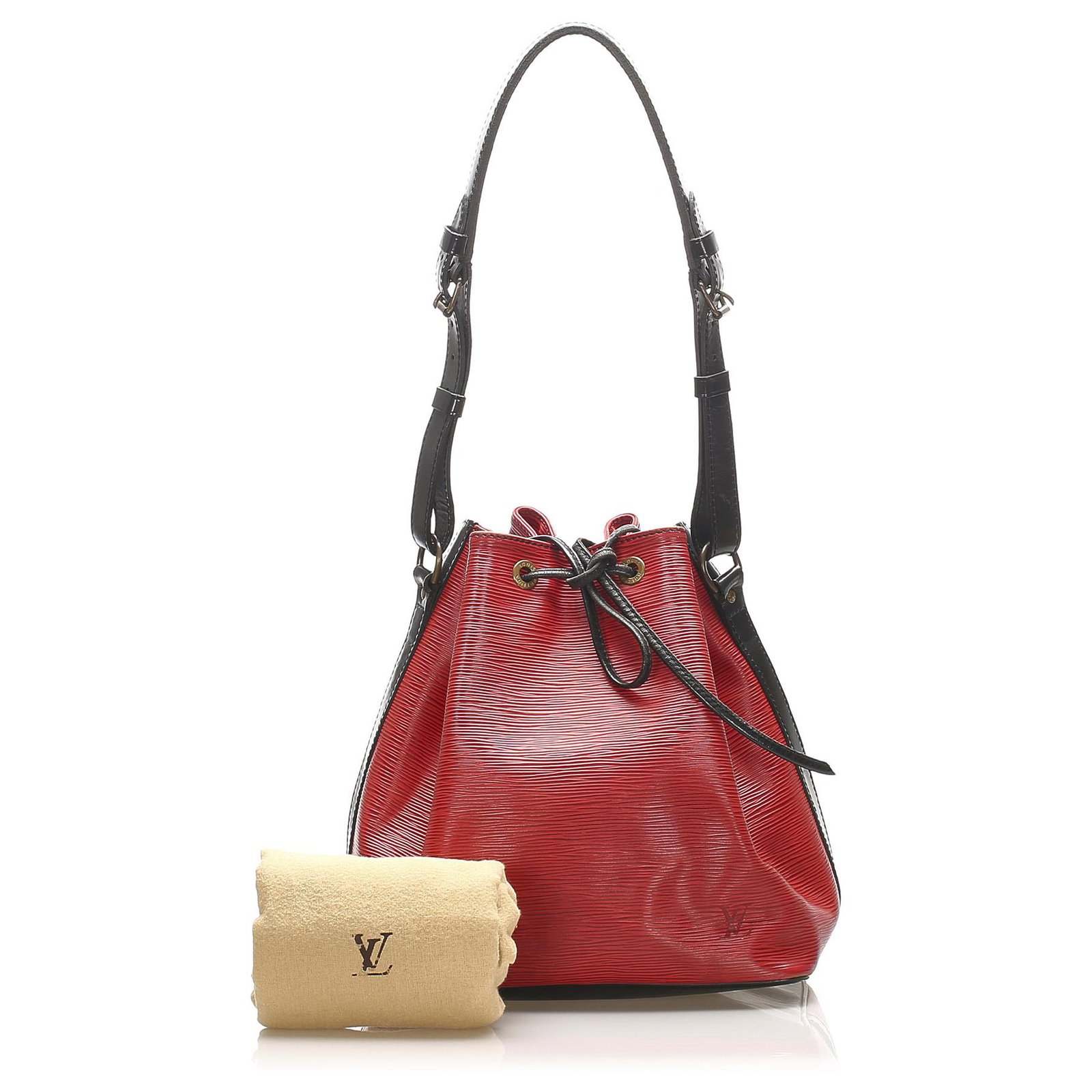 LOUIS VUITTON Epi Petit Noe Red Black 1290238