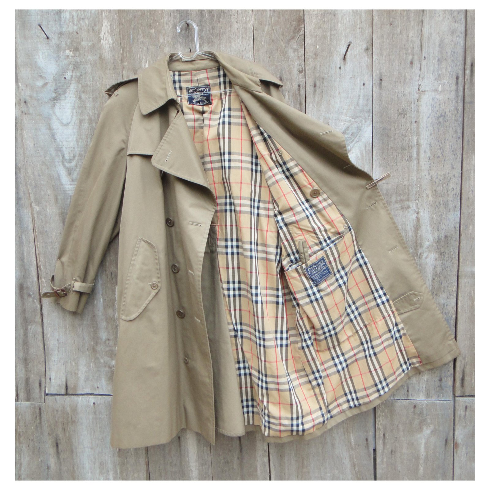 Burberry vintage men s trench coat 70 s t 52